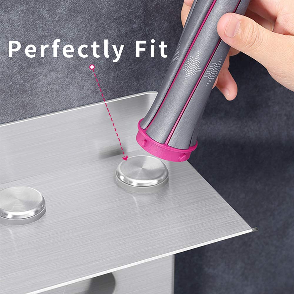 Dyson Supersonic Hair Dryer & Airwrap Styler Holder - 2-in-1 Wall Mounted Stand with Diffuser & Nozzle Storage | Bathroom, Bedroom & Salon Organizer for Dyson Hair Tools