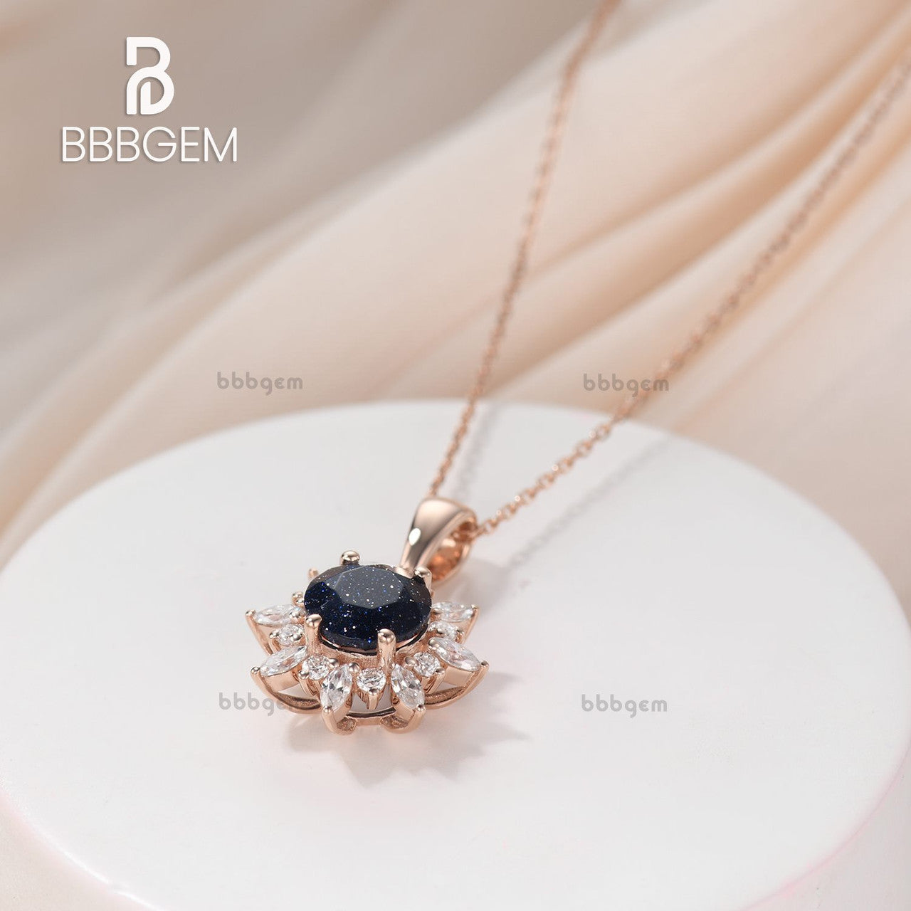 1 Carat Round Sunflower Gemstone Pendant Necklace for Women - Birthstone Jewelry Gift for Mom, Wife, Daughter - Perfect for Birthdays, Anniversaries & Special Occasions