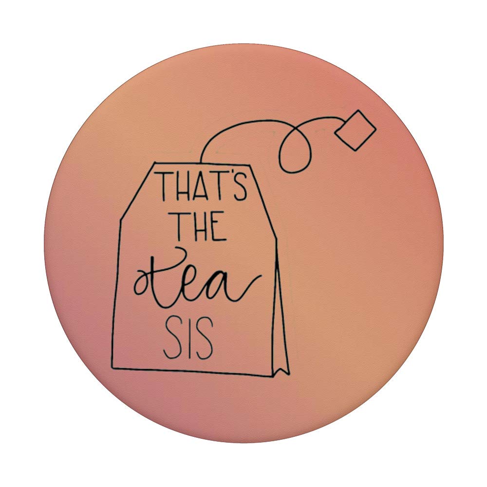 Funny 'That's The Tea Sis' Sarcastic Sassy Rose Gold Tumbler - Perfect for Office Humor, Girls Night Out & Iced Coffee Lovers