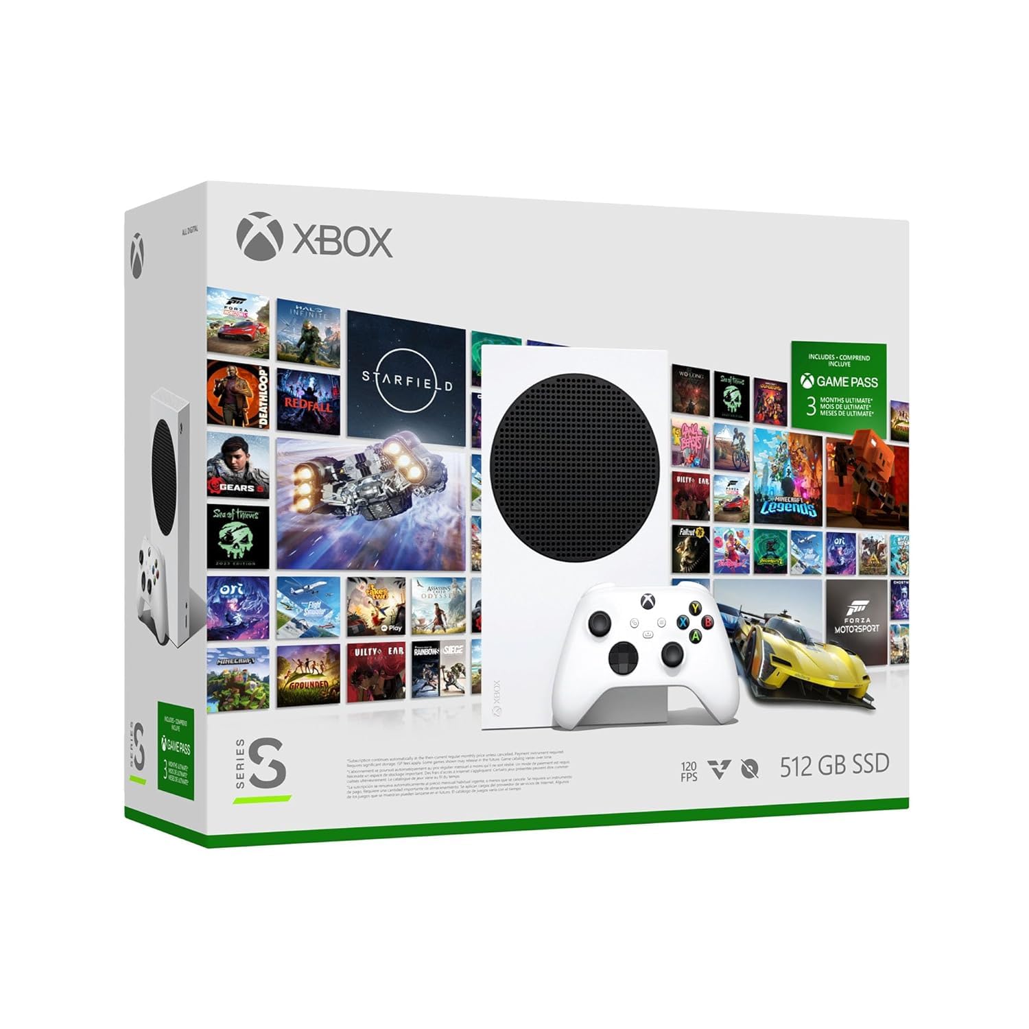 Xbox Series S Starter Bundle with 2x 3-Month Game Pass Ultimate - Next-Gen Gaming Console for 4K Streaming & Casual Gaming | Perfect for Home Entertainment & Online Multiplayer
