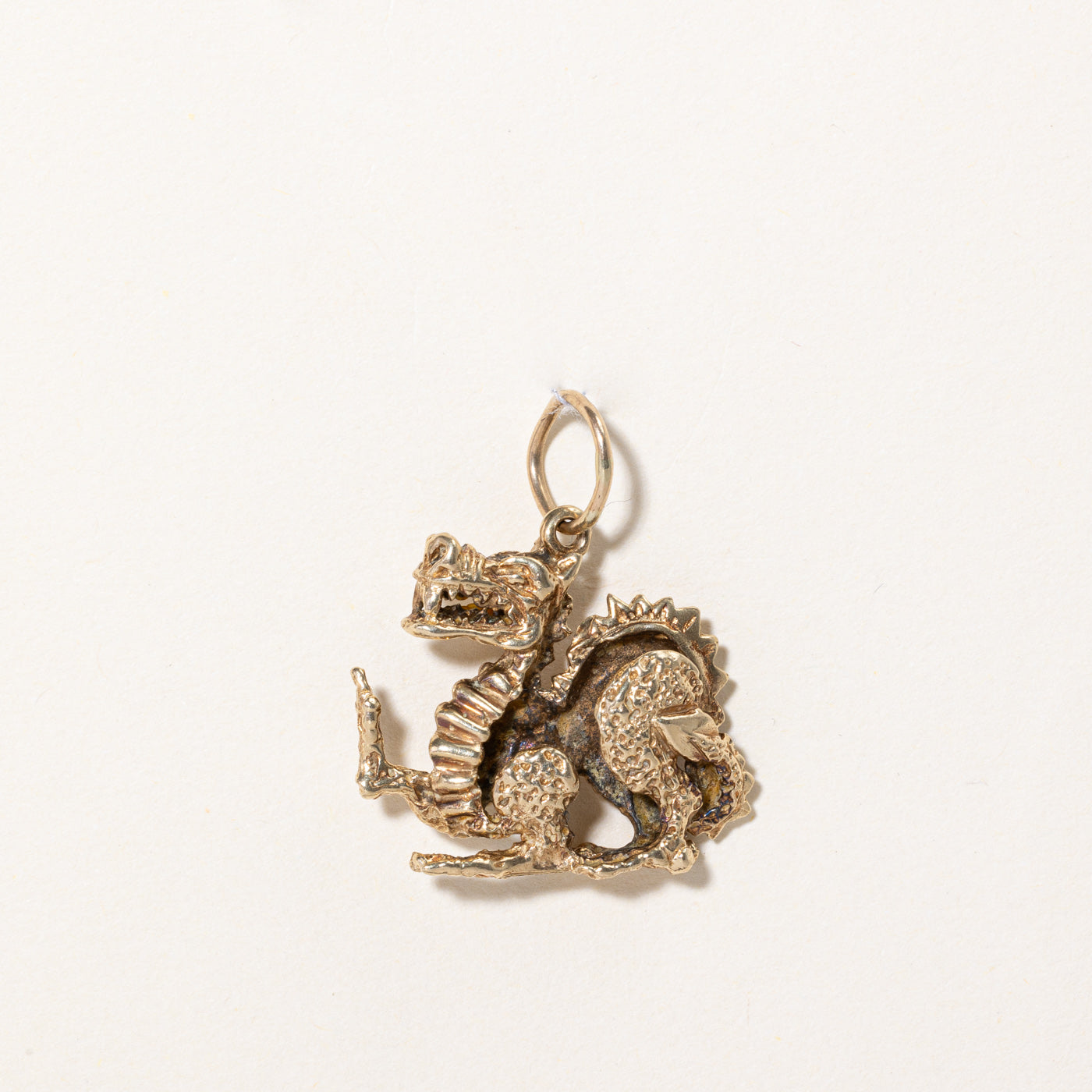10K Yellow Gold Dragon Charm Pendant Necklace for Women - Elegant Jewelry Gift for Birthday, Anniversary & Special Occasions