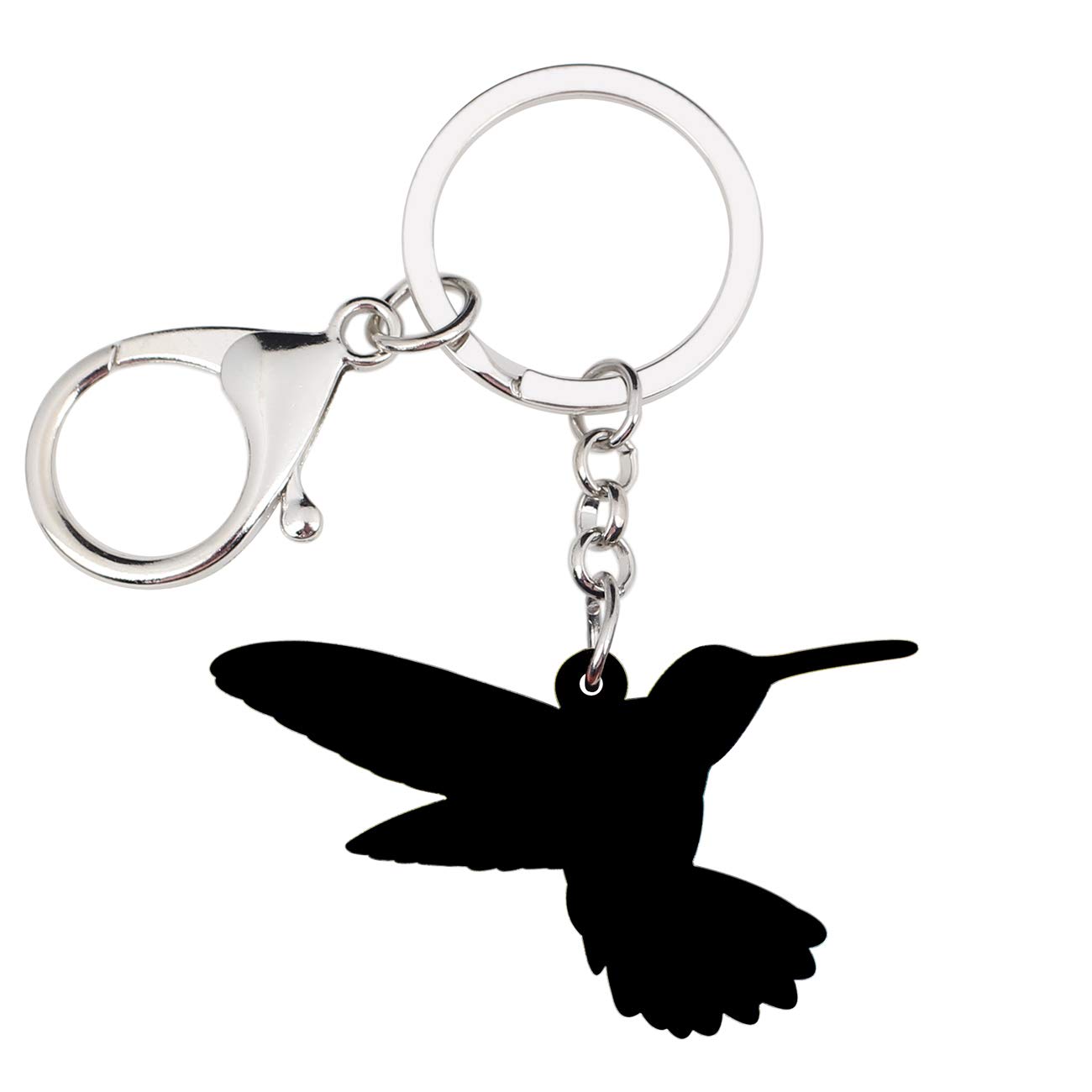 WEVENI Acrylic Hummingbird Keychain - Cute Bird Jewelry Gift for Women & Girls - Handbag, Purse & Car Accessory Charm - Perfect for Birthday, Mother's Day & Travel Souvenirs