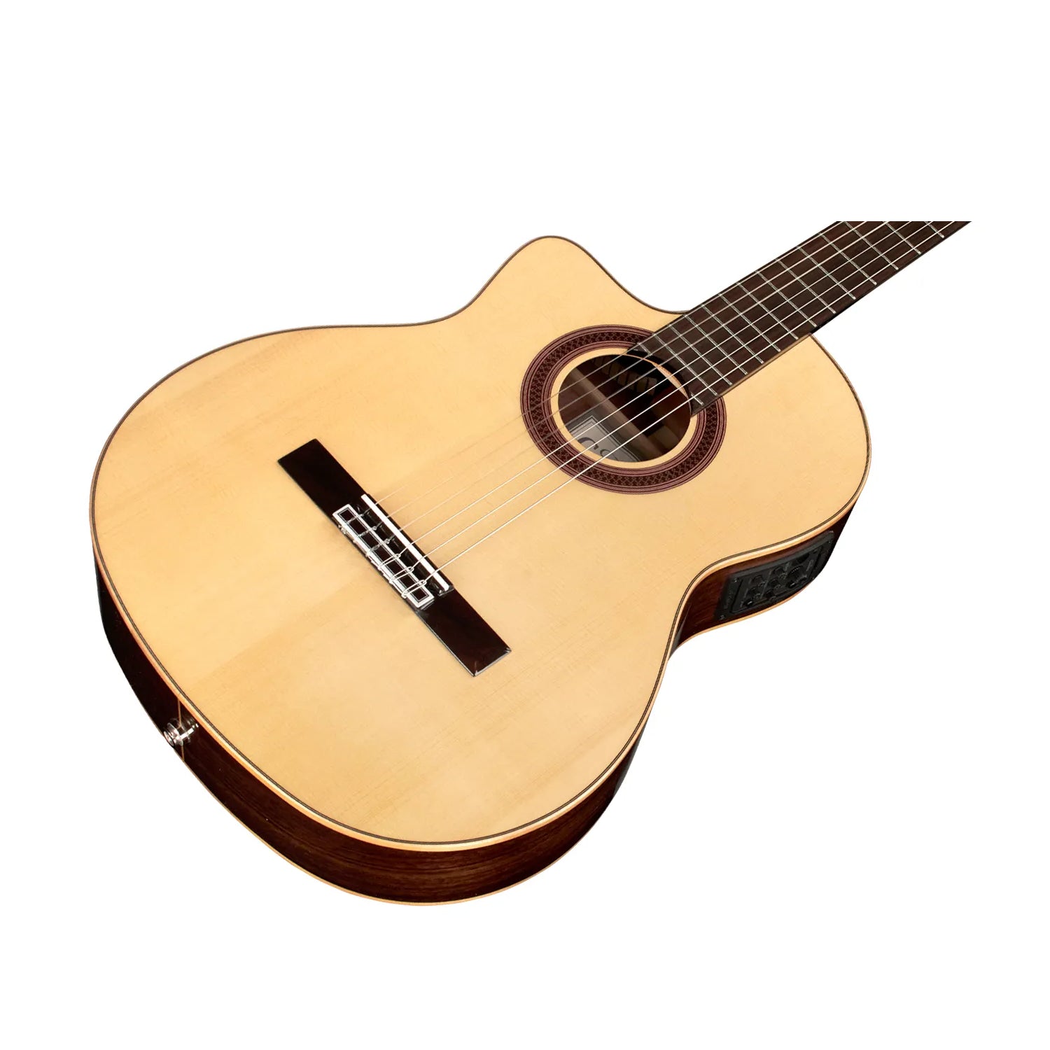 Córdoba GK Studio Negra Left-Handed Acoustic-Electric Guitar - Natural Finish | Perfect for Live Performances & Recording Studios