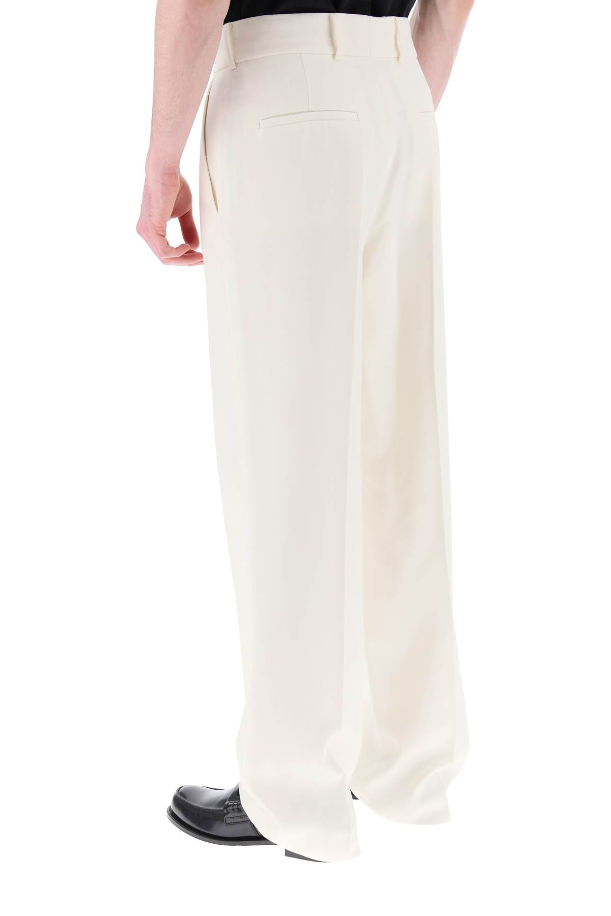 Casablanca Light Wool Trousers for Men - Comfortable & Stylish Office Pants - Perfect for Business Casual & Winter Wear