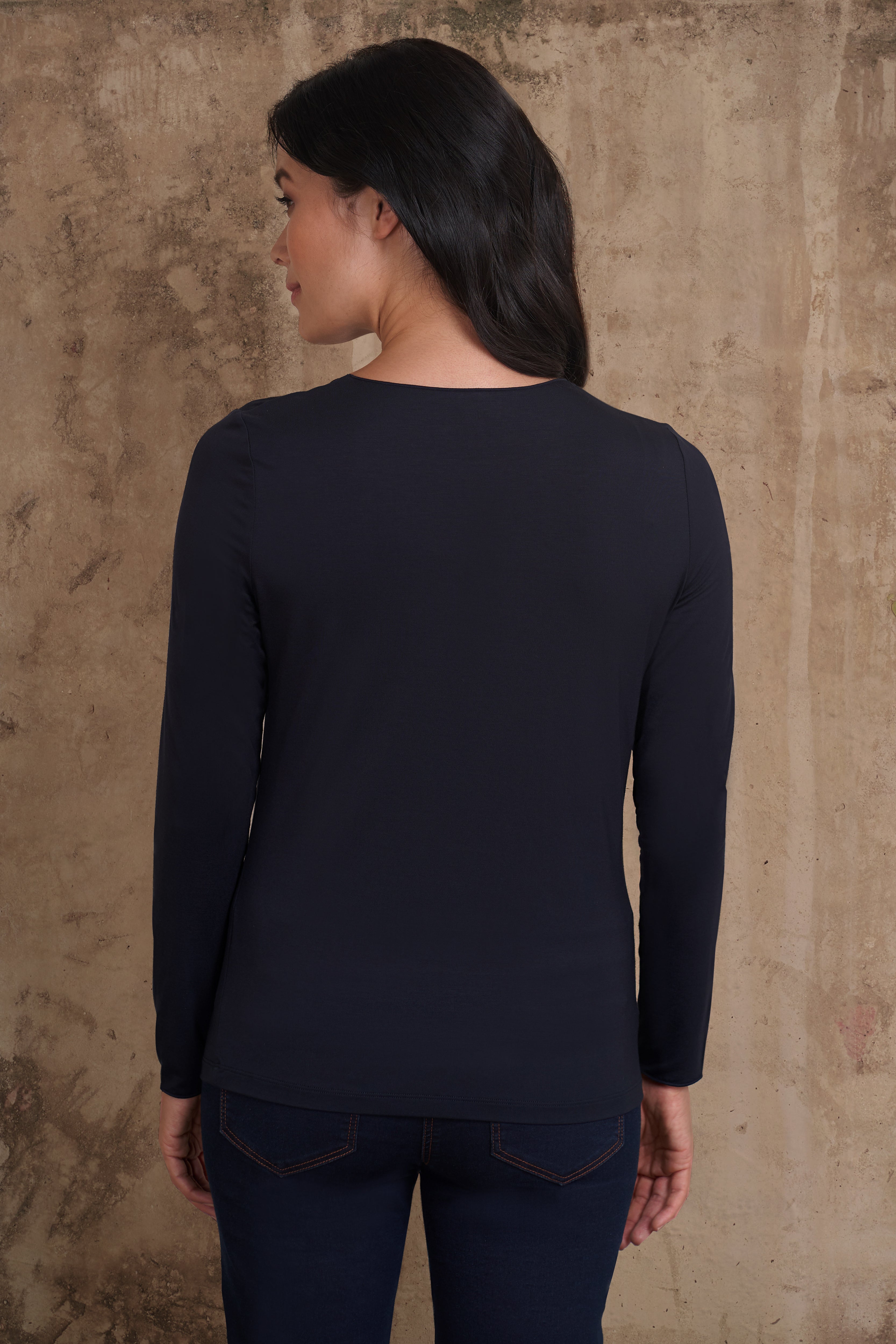 Women's Long Sleeve Crew Neck T-Shirt - Soft Cotton Basic Top for Casual Wear | Perfect for Layering, Office, and Everyday Outfits