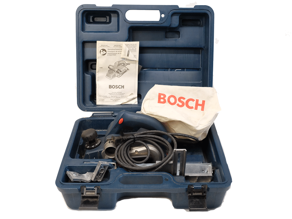 Bosch 1594K 3-1/4 Inch Electric Hand Planer - 6.5 Amp Motor with Carrying Case | Perfect for Woodworking, DIY Projects & Home Renovations