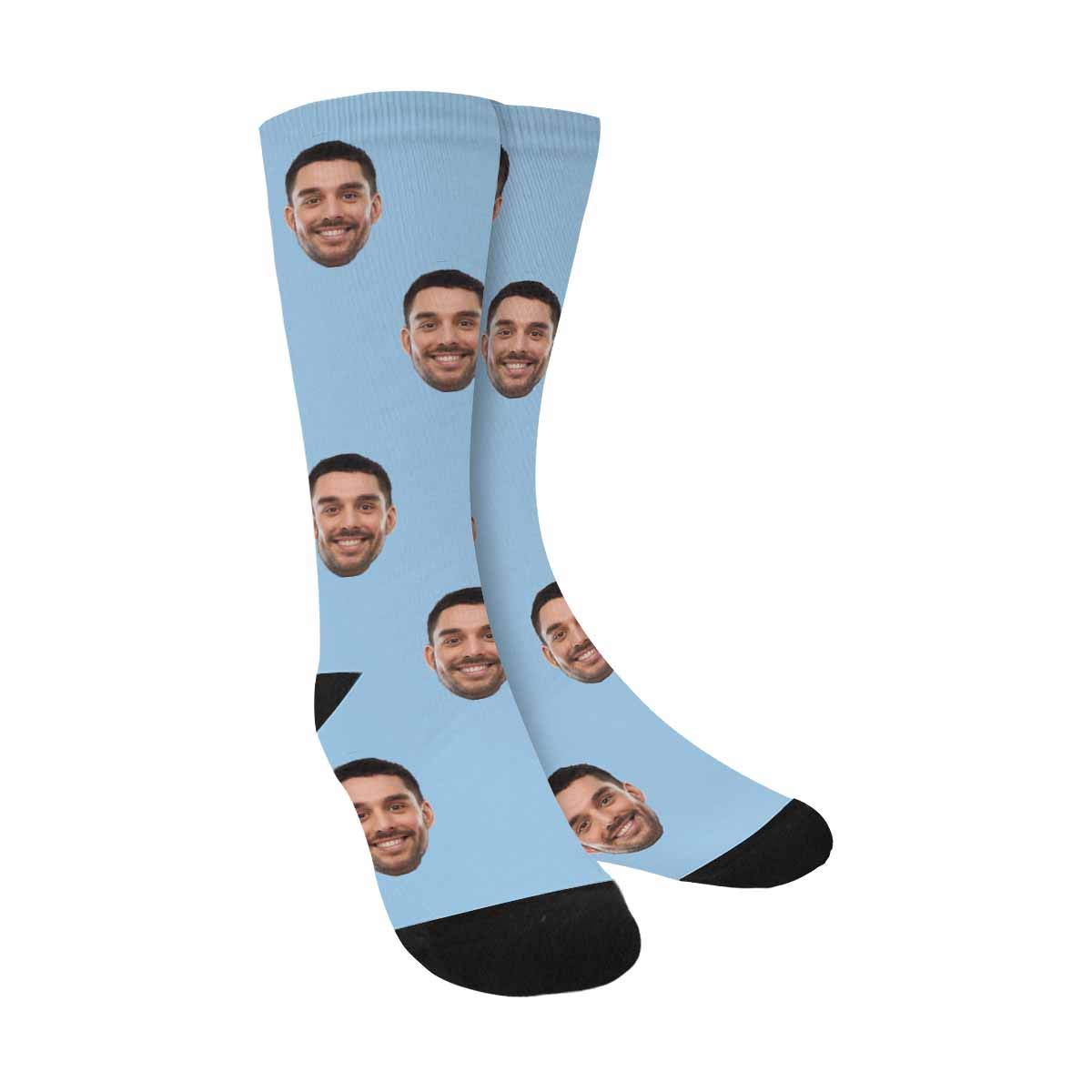 Custom Photo Socks with Your Face - Personalized Couple Gifts for Men & Women | Fun Novelty Socks for Birthdays, Anniversaries & Valentine's Day