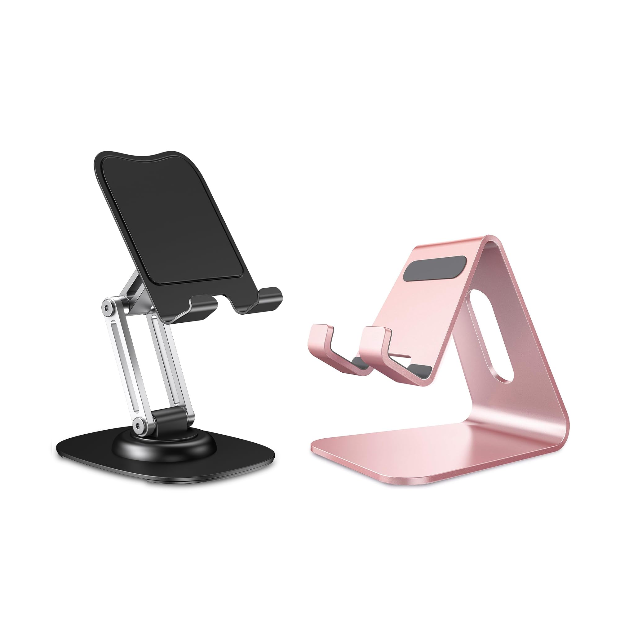 CreaDream 360° Rotating Phone Stand for Desk - Adjustable & Sturdy Cell Phone Holder for iPhone, Samsung, Galaxy - Perfect for Home Office, Video Calls, Watching Movies & Hands-Free Browsing