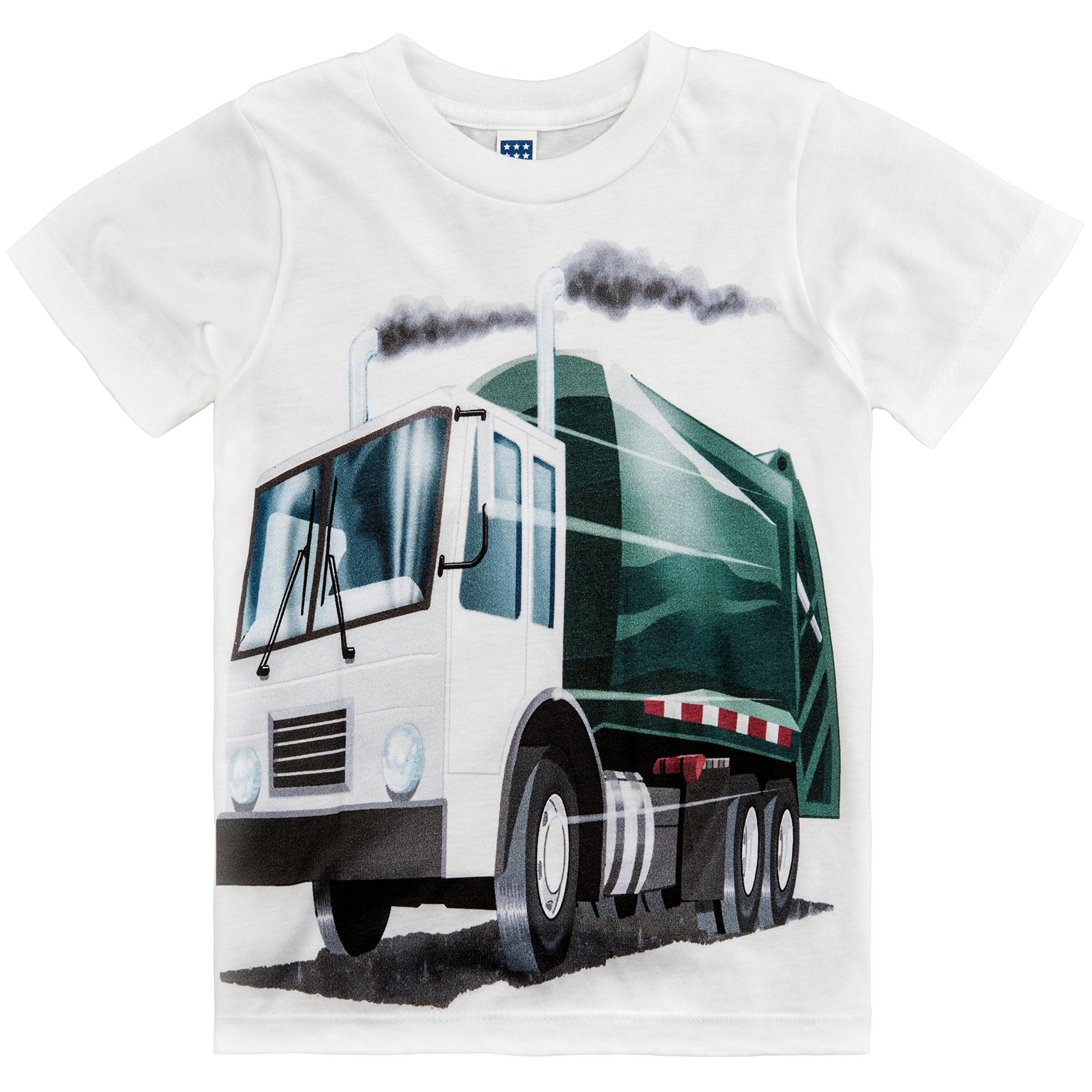 **Boys' Garbage Truck Graphic T-Shirt - Fun & Comfortable Kids' Tee for Playtime & School**