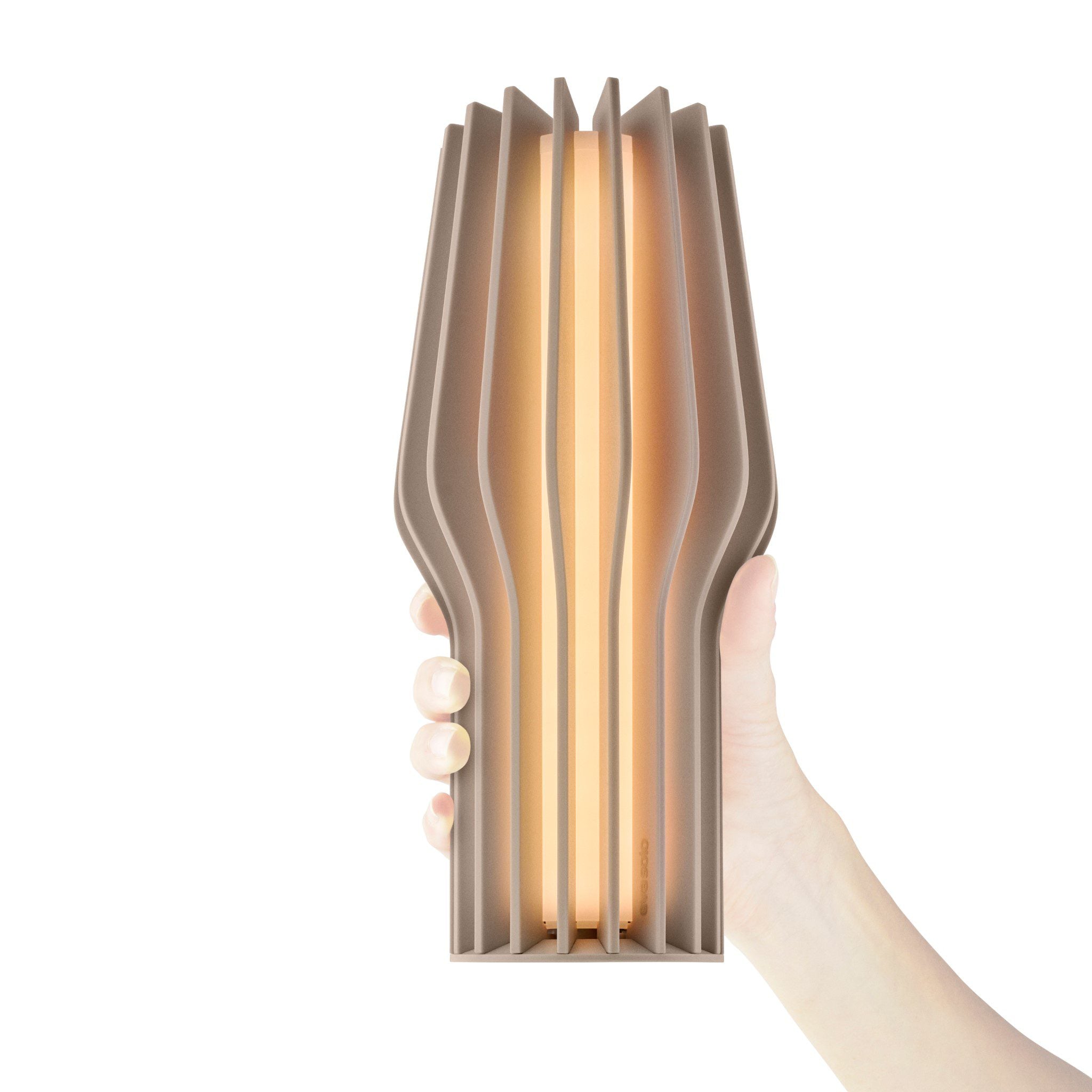 EVA SOLO Radiant Rechargeable Table Lamp - Beige LED Night Light for Bedroom, Living Room & Office | Dimmable, Portable & USB Charging