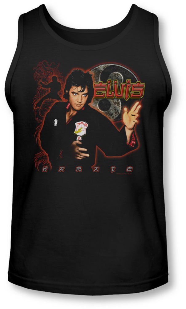 Elvis Men's Karate Tank Top - Breathable Workout Shirt for Martial Arts Training & Fitness - Perfect for MMA, Karate, and Gym Workouts