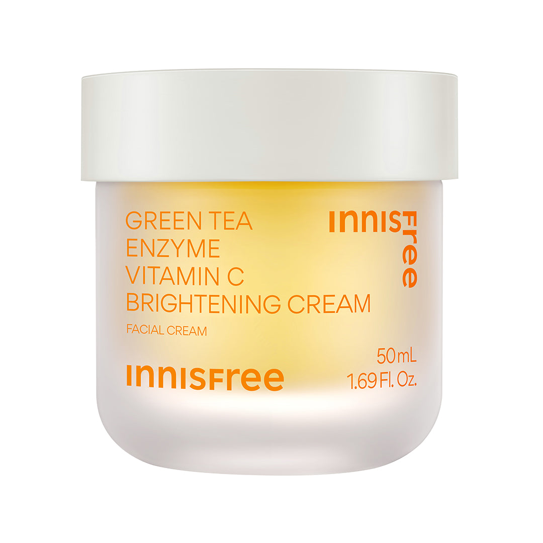 Green Tea Enzyme Vitamin C Brightening Gel Cream - Antioxidant & Hydrating Face Moisturizer for Glowing Skin | Day & Night Use for All Skin Types