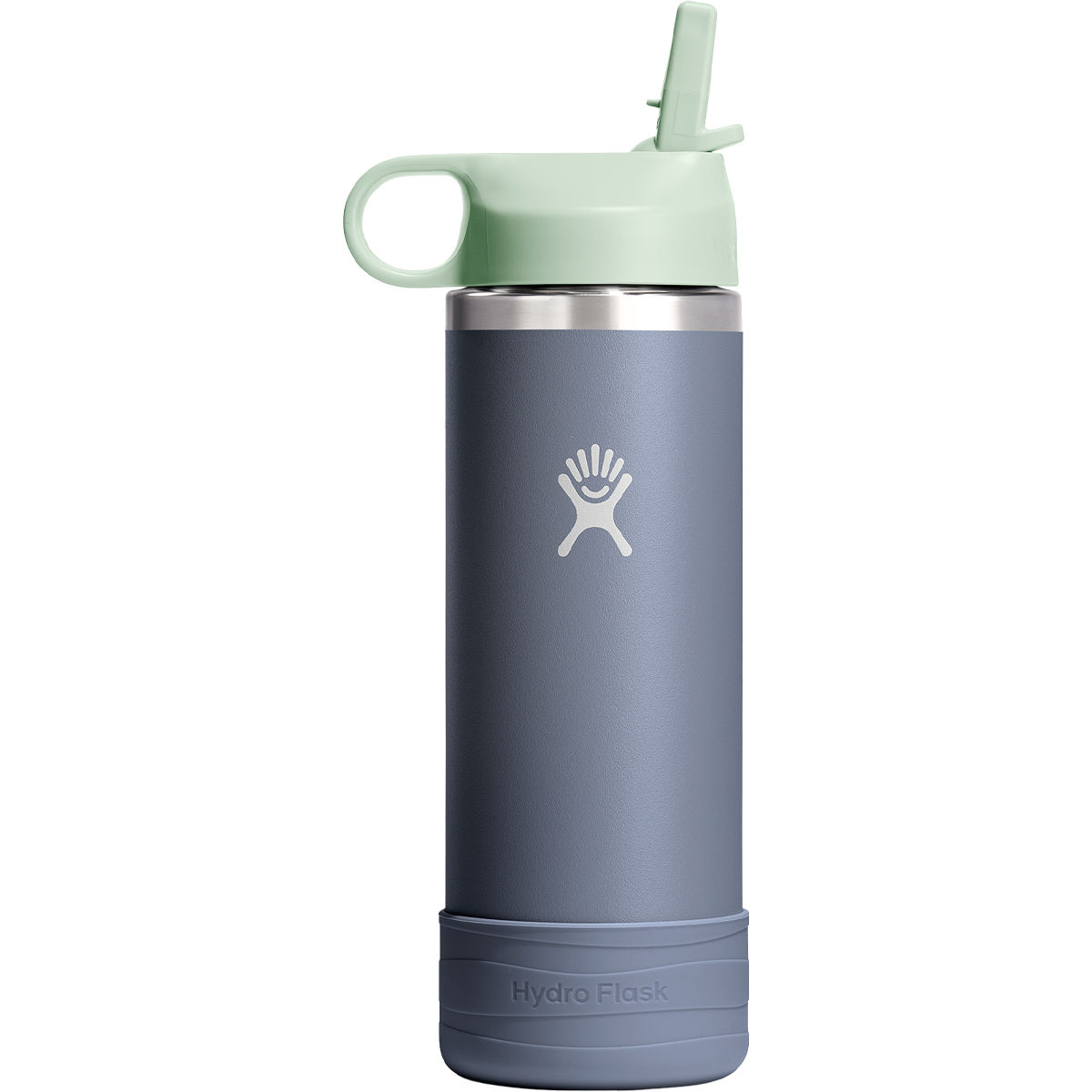 18 oz Kids Wide Straw Lid & Boot - BPA-Free Spill-Proof Water Bottle for School, Sports & Outdoor Activities