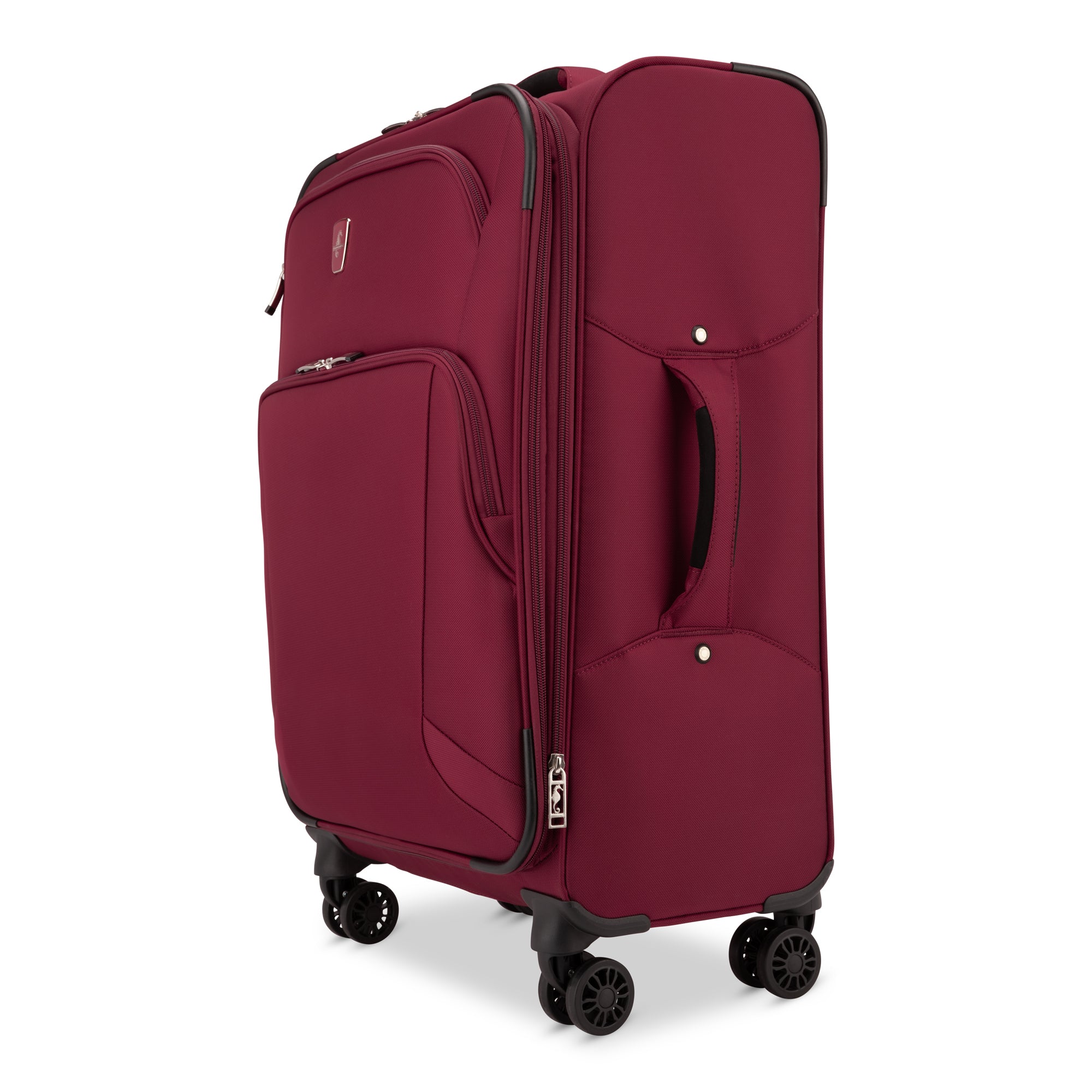 Atlantic Artisan III Spinner 3-Piece Luggage Set - Lightweight Expandable Suitcase with 360° Wheels for Travel, Business & Vacation (Black) - Perfect for Airplane Carry-On & Checked Bags