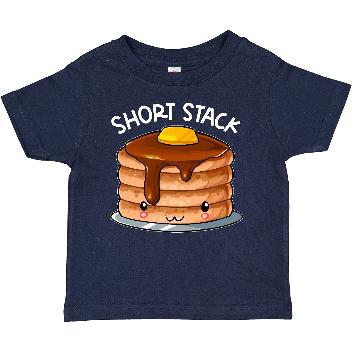 Inktastic Short Stack Cute Pancake Breakfast Baby T-Shirt - Adorable Infant & Toddler Graphic Tee for Boys & Girls - Perfect for Family Breakfast, Morning Outfits & Playdates