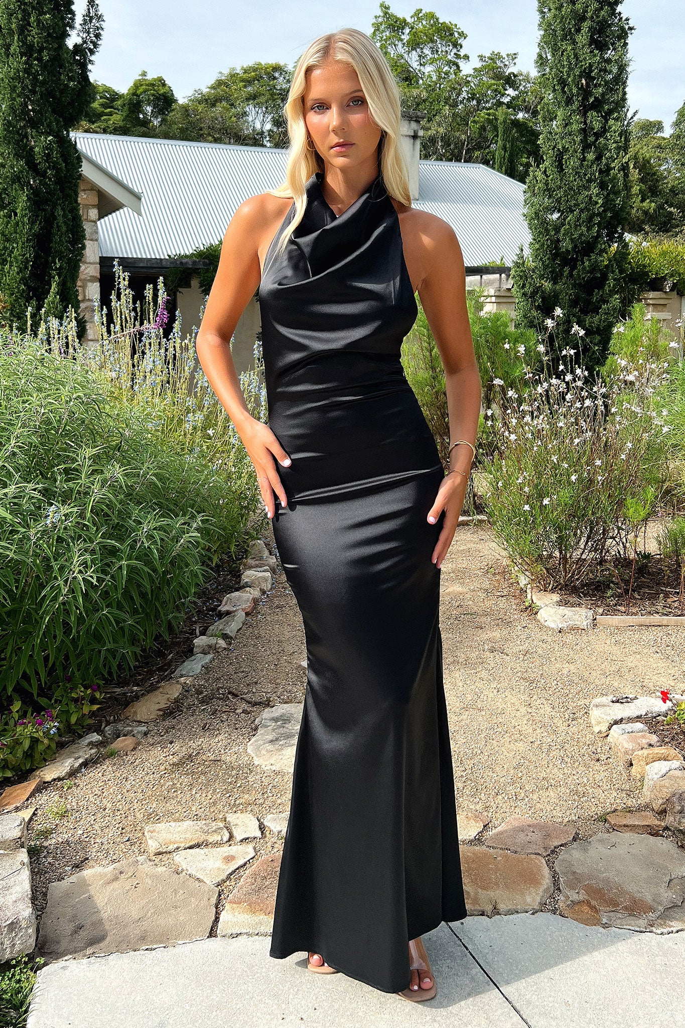 Corwin Maxi Dress in Black - Elegant Long Flowy Dress for Women | Perfect for Summer, Beach, Parties & Casual Wear