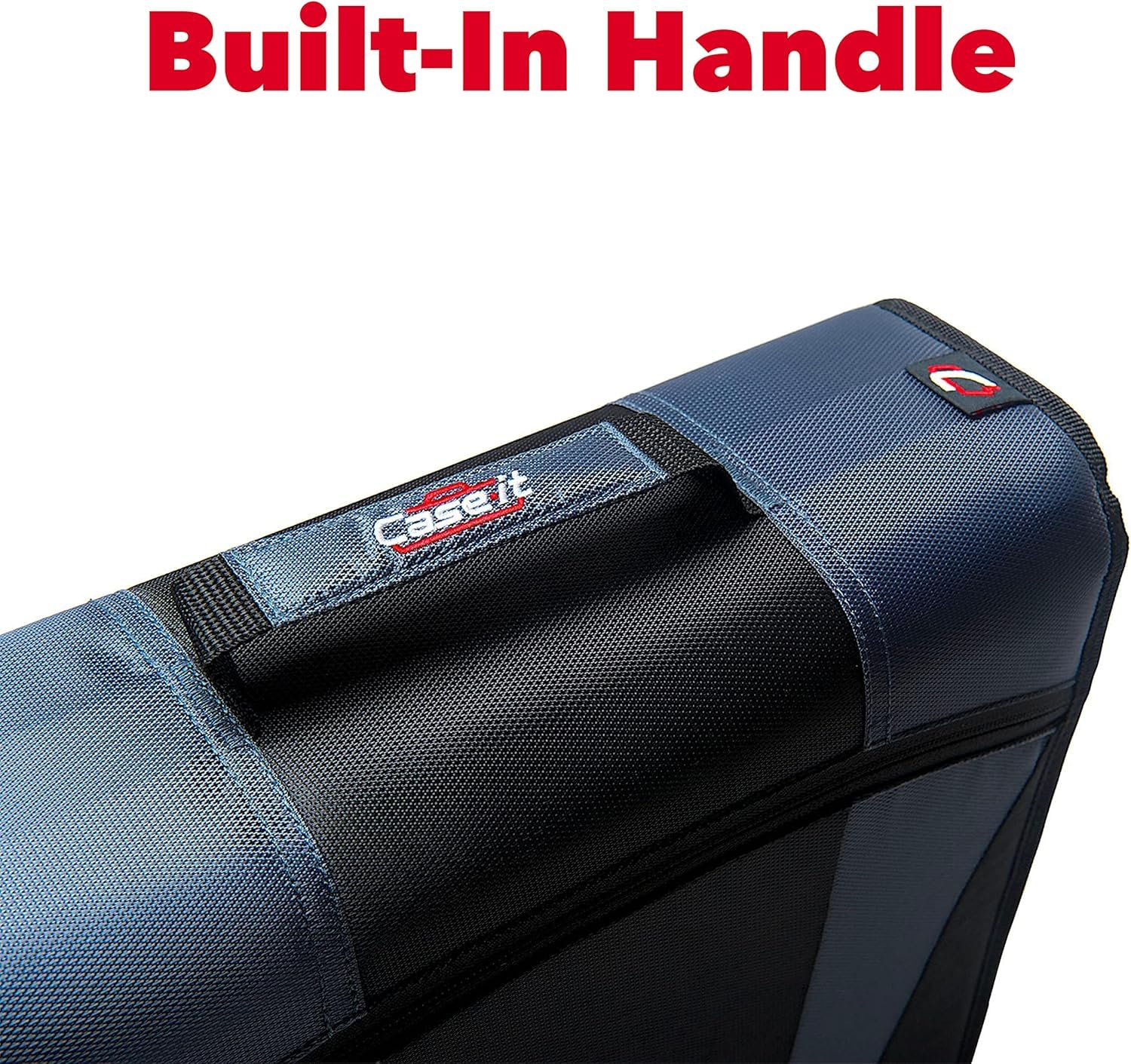 Case-it The Dual 2.0 Zipper Binder Backpack - 6 Pack Black - 800 Sheet Capacity with 5 Subject File Folder & Multiple Pockets - Includes Shoulder Strap & 2 Inch D-Rings - Perfect for School, College, Office & Travel Organization