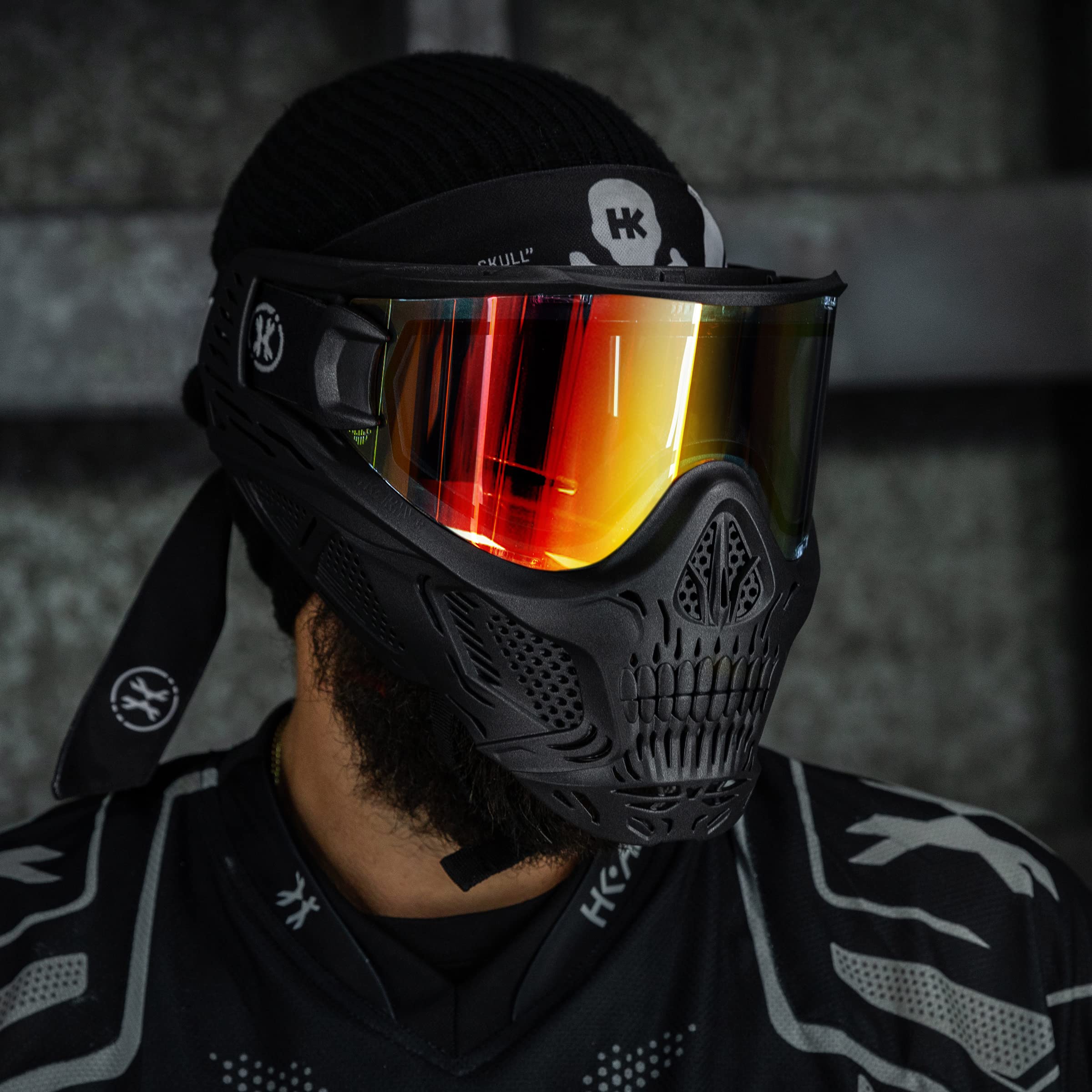 HK Army HSTL Skull Paintball Goggles - Tactical Airsoft Mask with Anti-Fog Lens for Outdoor Sports & Military Training
