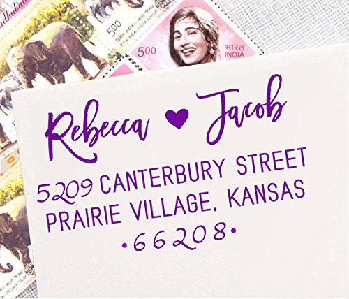 Custom Self-Inking Wedding Invite Stamp - Personalized Address & Gift for Proposals