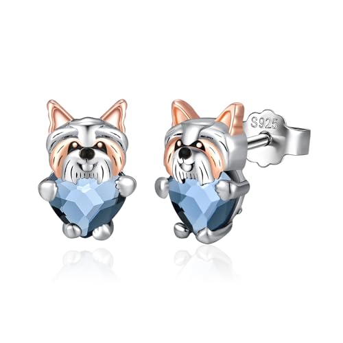 E01-Blue crystal-Yorkshire stud