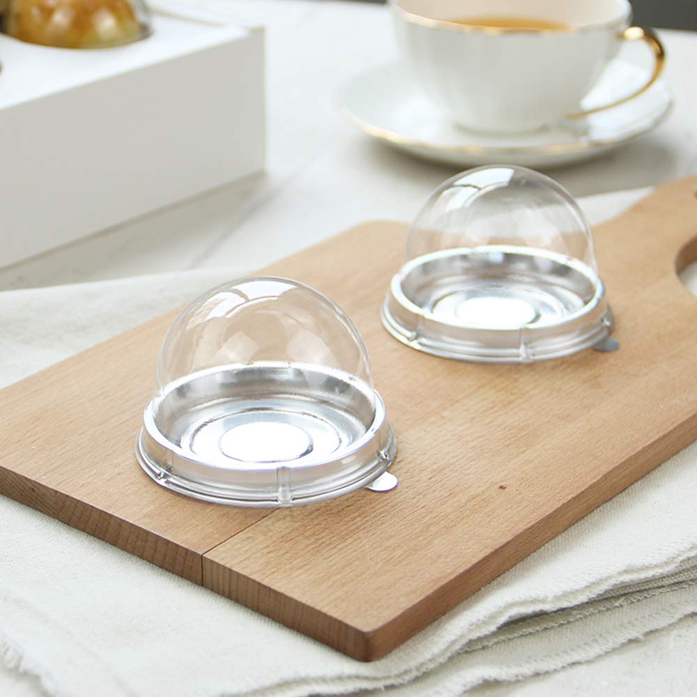 Clear Plastic Mini Cupcake Boxes 50-Pack - Wedding & Party Supplies