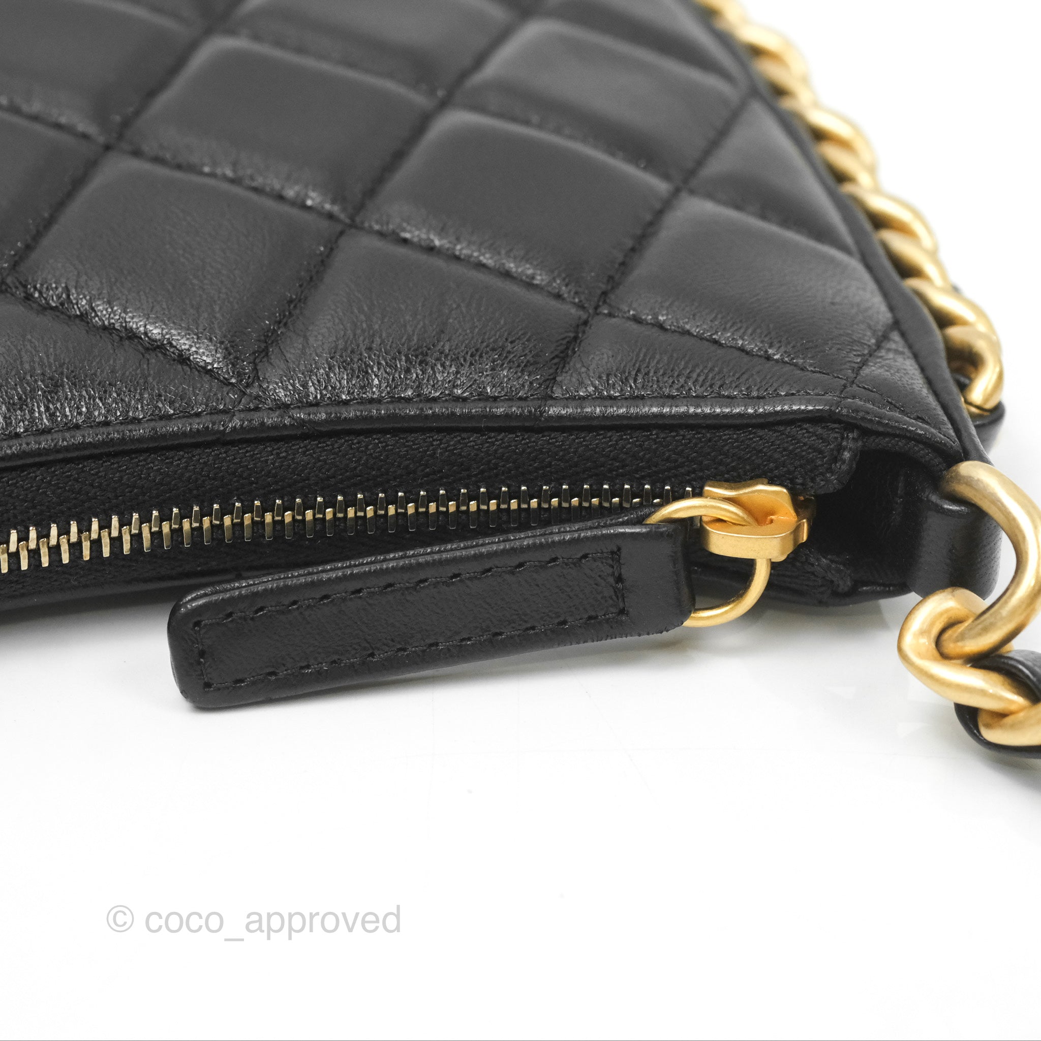 Chanel Chain Around Hobo Bag Black Lambskin Leather with Aged Gold Hardware 23B - Luxury Shoulder Bag for Women, Perfect for Evening Parties & Date Nights