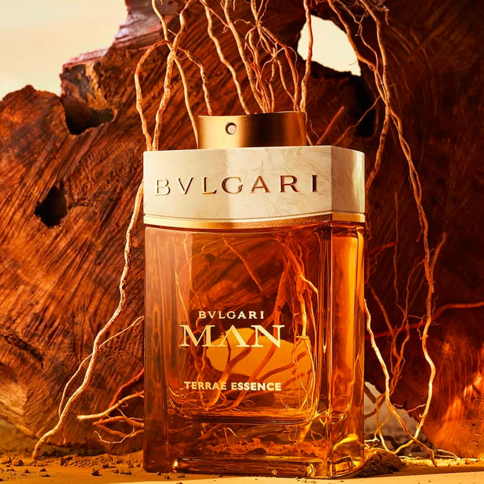 Bvlgari Man Terrae Essence Eau de Parfum 3.4 oz for Men - Fresh Woody Scent for Day & Night Wear, Office & Special Occasions