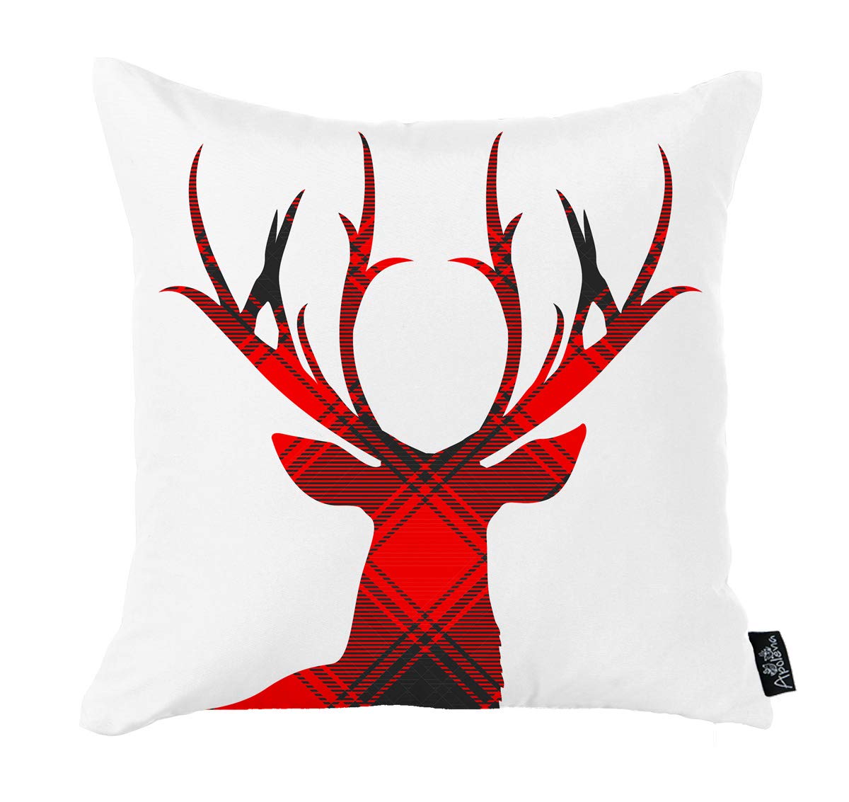 Santa & Merry Christmas Decorative Throw Pillow Covers - 18x18 Inch Holiday Cushion Covers with Festive Noel Tree Design for Sofa, Bed & Home Decor