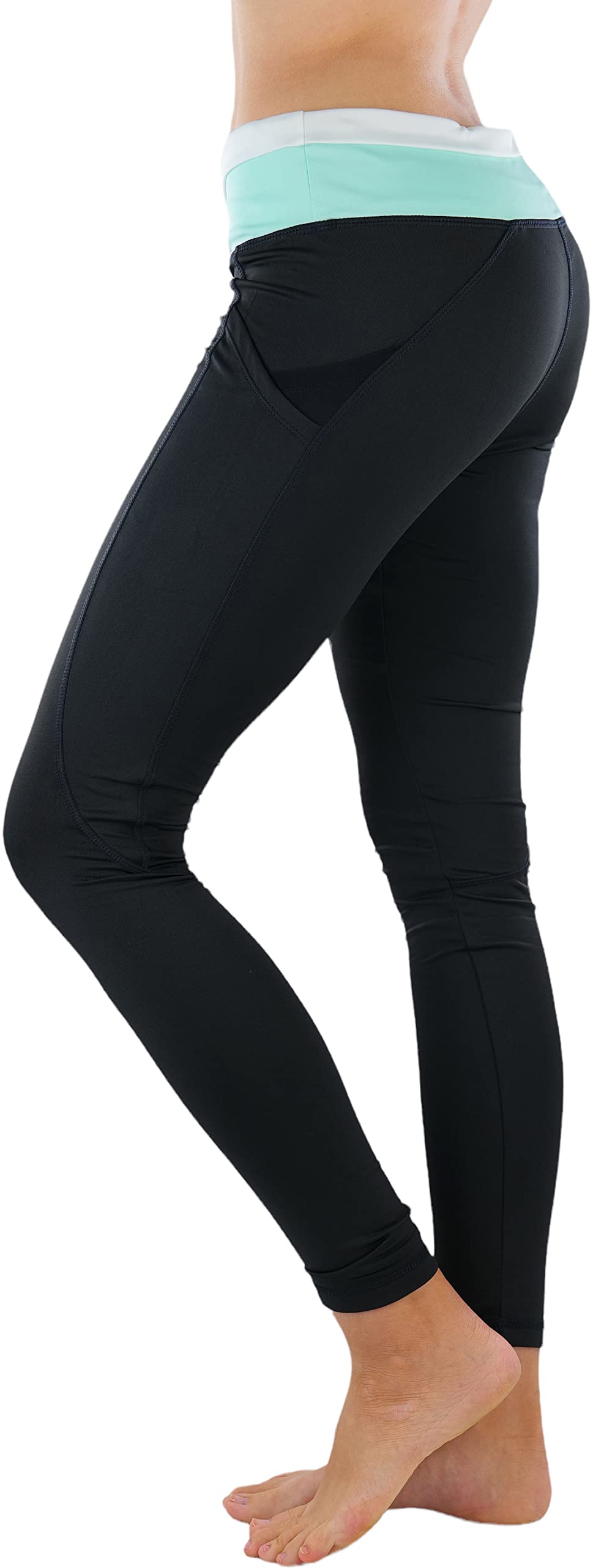 ToBeInStyle Women's Colorblock Active Leggings - Full Ankle Length Workout Pants for Yoga, Running & Gym - Stretchy Comfort Fitness Wear