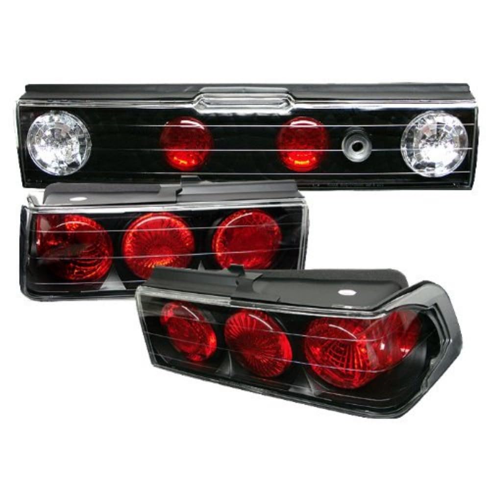 Honda CRX 88-91 Altezza Tail Lights - Black Smoke Lens LED Rear Lights for Enhanced Style & Visibility - Perfect for Night Driving & Car Shows