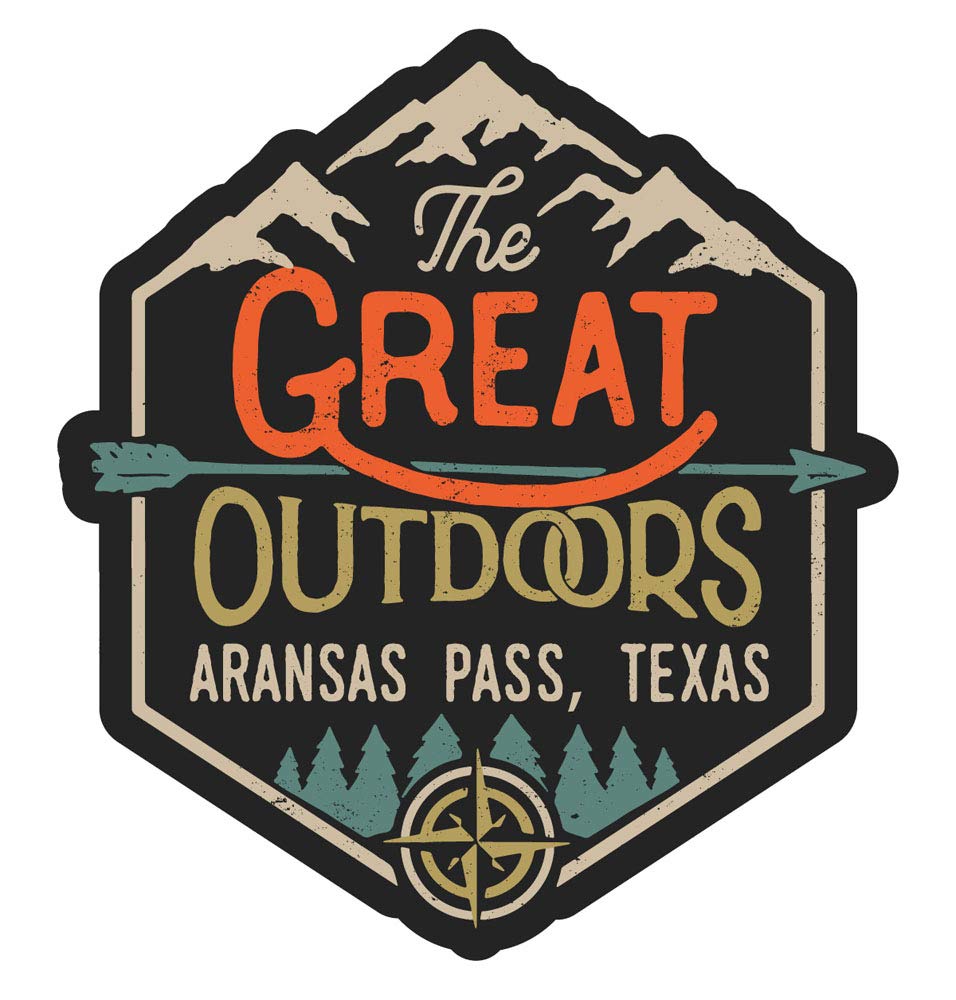 Aransas Pass Texas The Great Outdoors 4-Inch Fridge Magnet - Perfect for Travel Souvenirs, Home Decor & Office Accessories