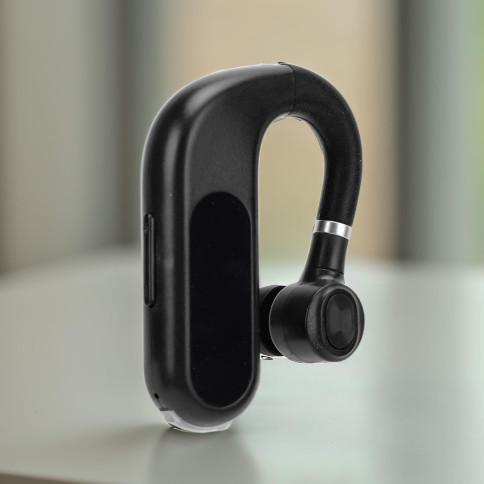 Single Bluetooth Earbud - Wireless BT 5.2 Headset with Digital Display | Rotatable Comfortable Earphone with Clear Sound for Smartphones (V13 Black) | Perfect for Workouts, Commuting & Hands-Free Calls