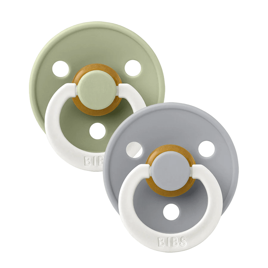 Baby Bibs and Pacifiers Set - 2 Pack for Newborns 0-6 Months - Soft Drool Bibs & Orthodontic Pacifiers for Feeding & Soothing - Perfect for Daycare, Travel & Home Use