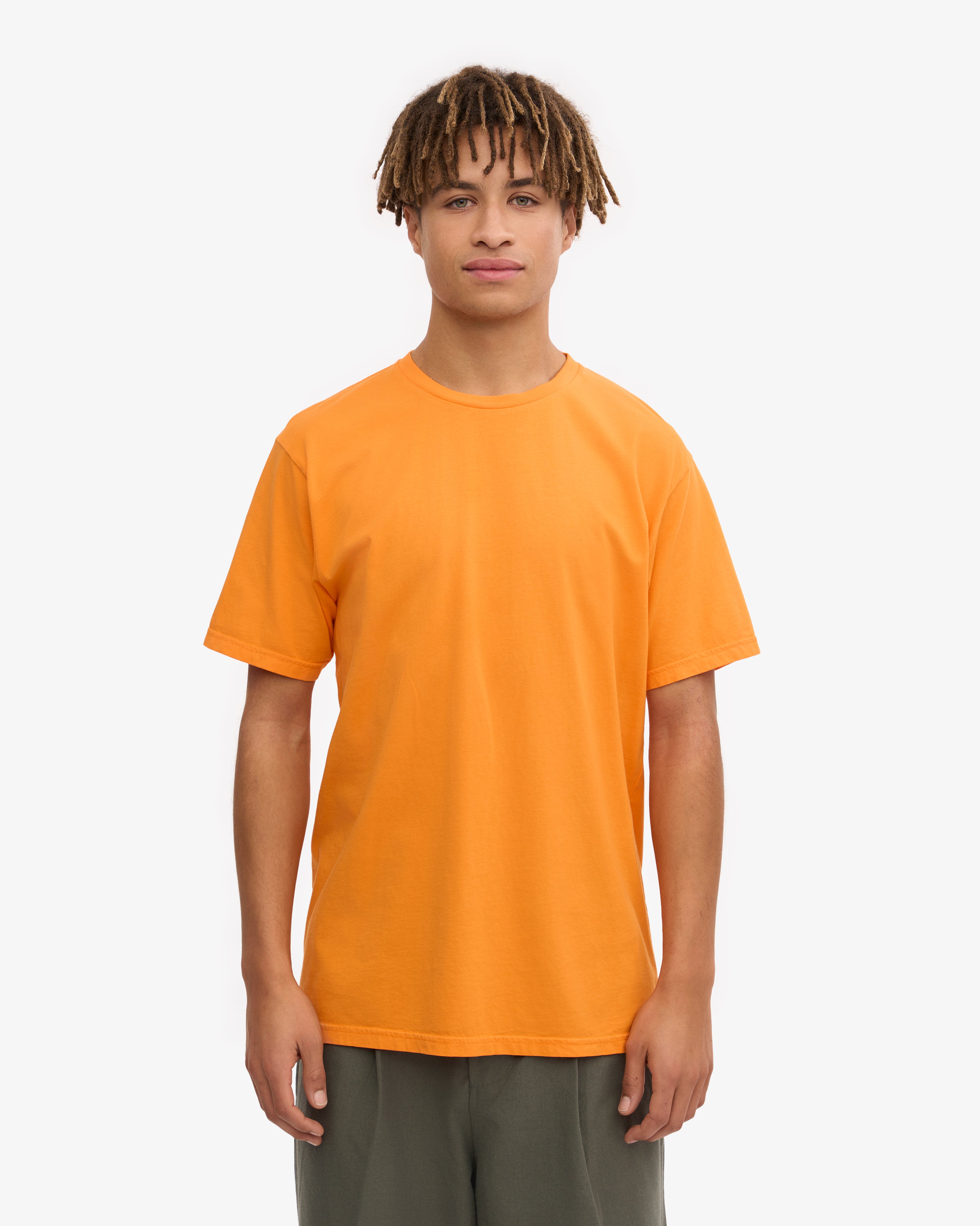 Classic Organic Cotton T-Shirt - Sunny Orange | Eco-Friendly & Comfortable for Casual Wear, Outdoor Activities & Everyday Use