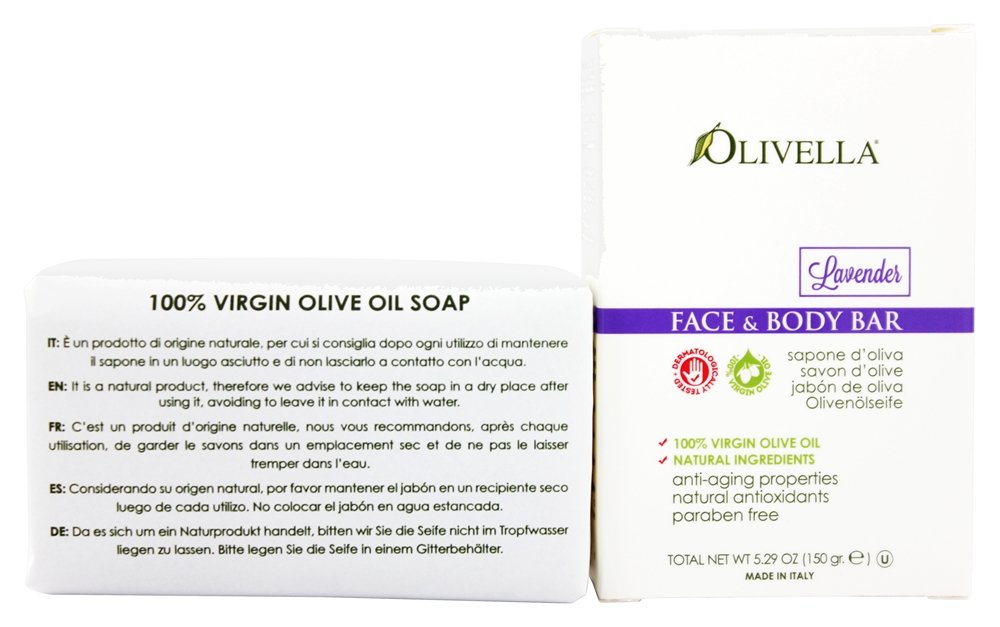 Lavender Bar Soap - Natural & Moisturizing for Dry Skin - Perfect for Shower, Bath & Gift Giving