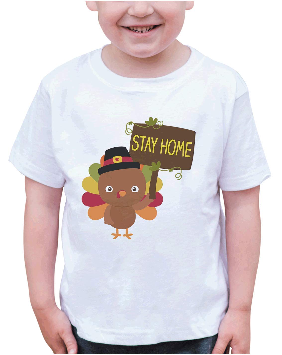 7 ate 9 Apparel Kids Thanksgiving Turkey Shirt - Cute Holiday Outfit for Family Gatherings & Fall Photoshoots