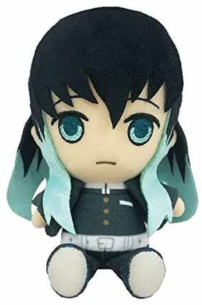 Premium Bandai Chibi Plush Demon Slayer: Kimetsu no Yaiba Muichiro Tokito Cute Anime Stuffed Toy - Perfect for Collectors, Gifts & Anime Bedroom Decor