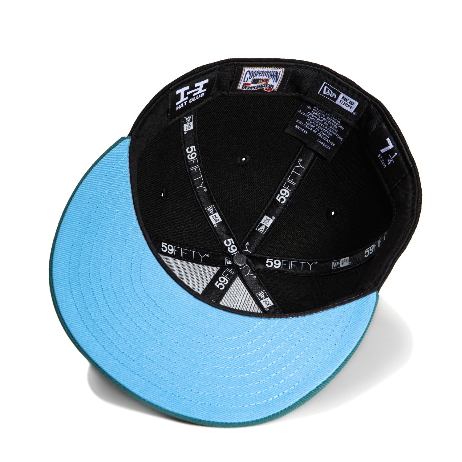 New Era 59Fifty Los Angeles Dodgers 50th Anniversary Winter Forest Gradient Snapback Hat with Stadium Patch - Black & Green for Baseball Fans & Cold Weather Fashion