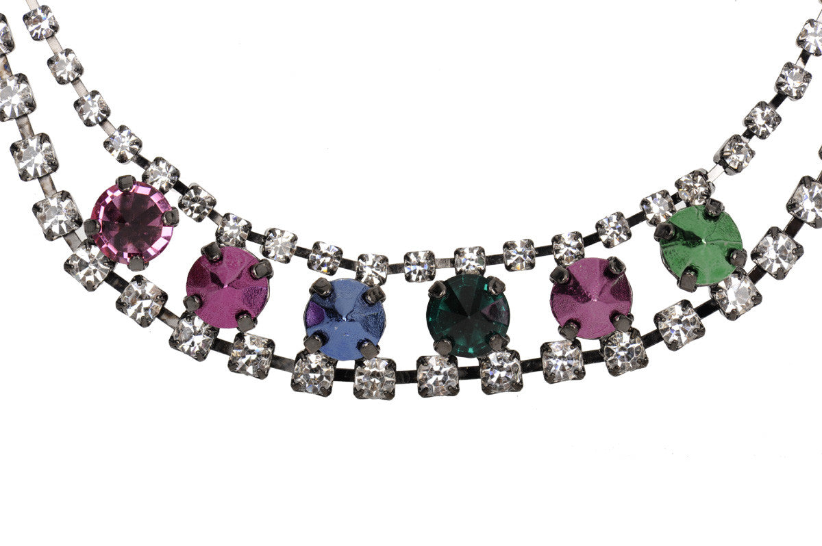 Sparkling Rhinestone Necklace for Women - Elegant Crystal Pendant Jewelry Gift for Party, Wedding & Evening Events