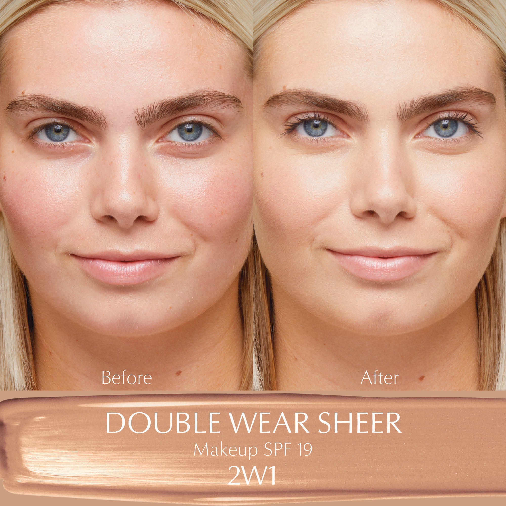 Estee Lauder Double Wear Sheer Long Wear Foundation - Oil-Free, 24-Hour Wear, Natural Matte Finish for Flawless Coverage | Perfect for Everyday Makeup, Special Occasions & Professional Use