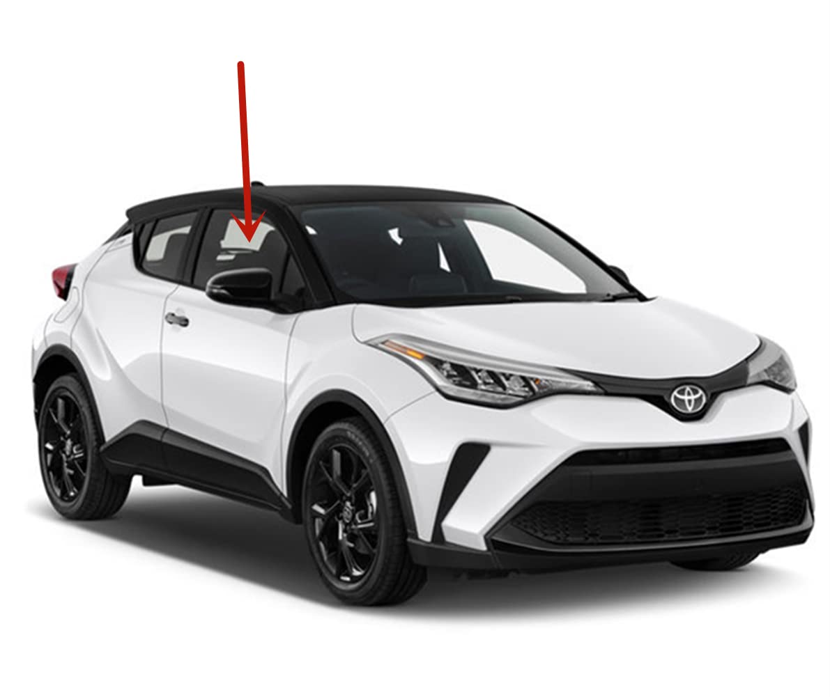 Toyota C-HR 2018-2022 Right Side Front Passenger Door Window Glass Replacement - Perfect for Auto Glass Repair & DIY Installation