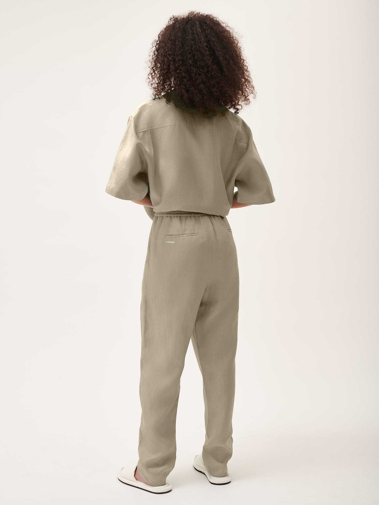 DNA Linen Pants for Women - Cliff Beige Color | Comfortable & Breathable Summer Trousers for Casual Wear, Office & Travel