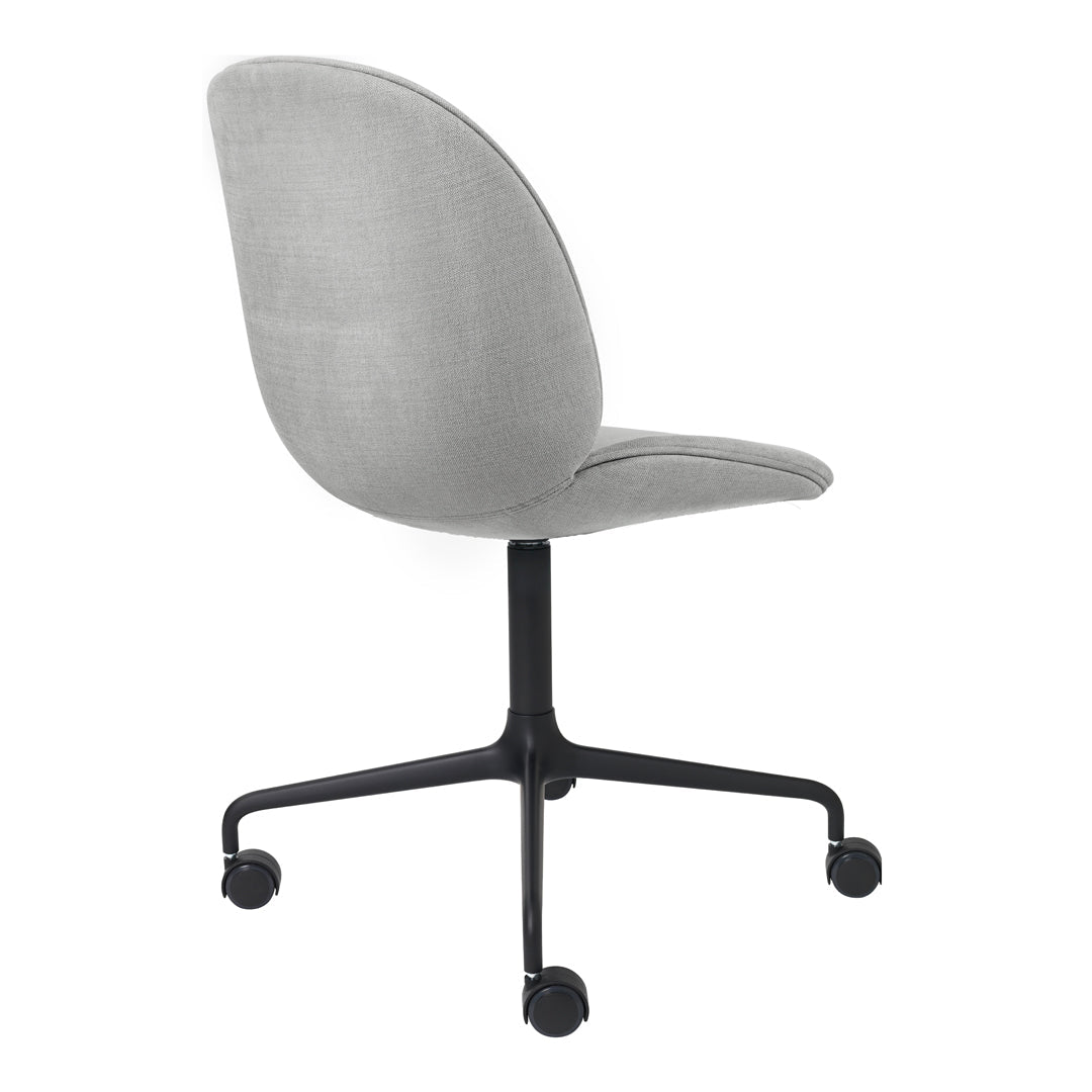 Ergonomic Beetle Meeting Chair with 4-Star Base & Smooth-Rolling Casters - Fully Upholstered Office Chair for Conference Rooms, Home Offices & Workspaces