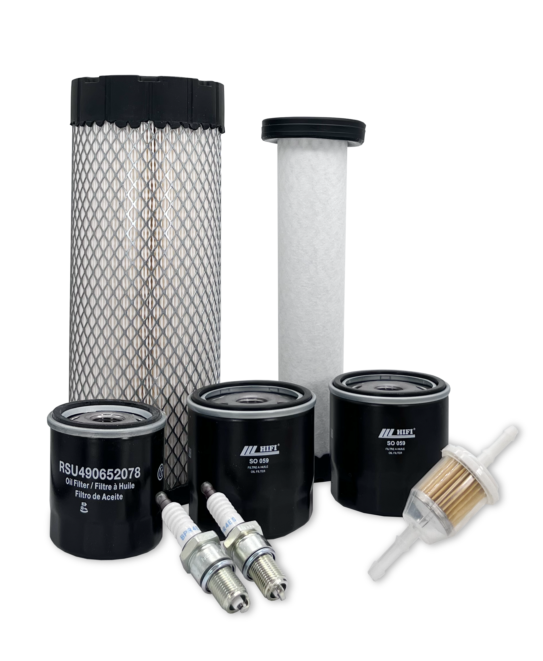 HERO® Replacement Air & Oil Filter Kit Compatible with Wright WZ48FX801E Z Zero Turn Lawn Mower - High Performance Maintenance Parts for Lawn Care & Landscaping