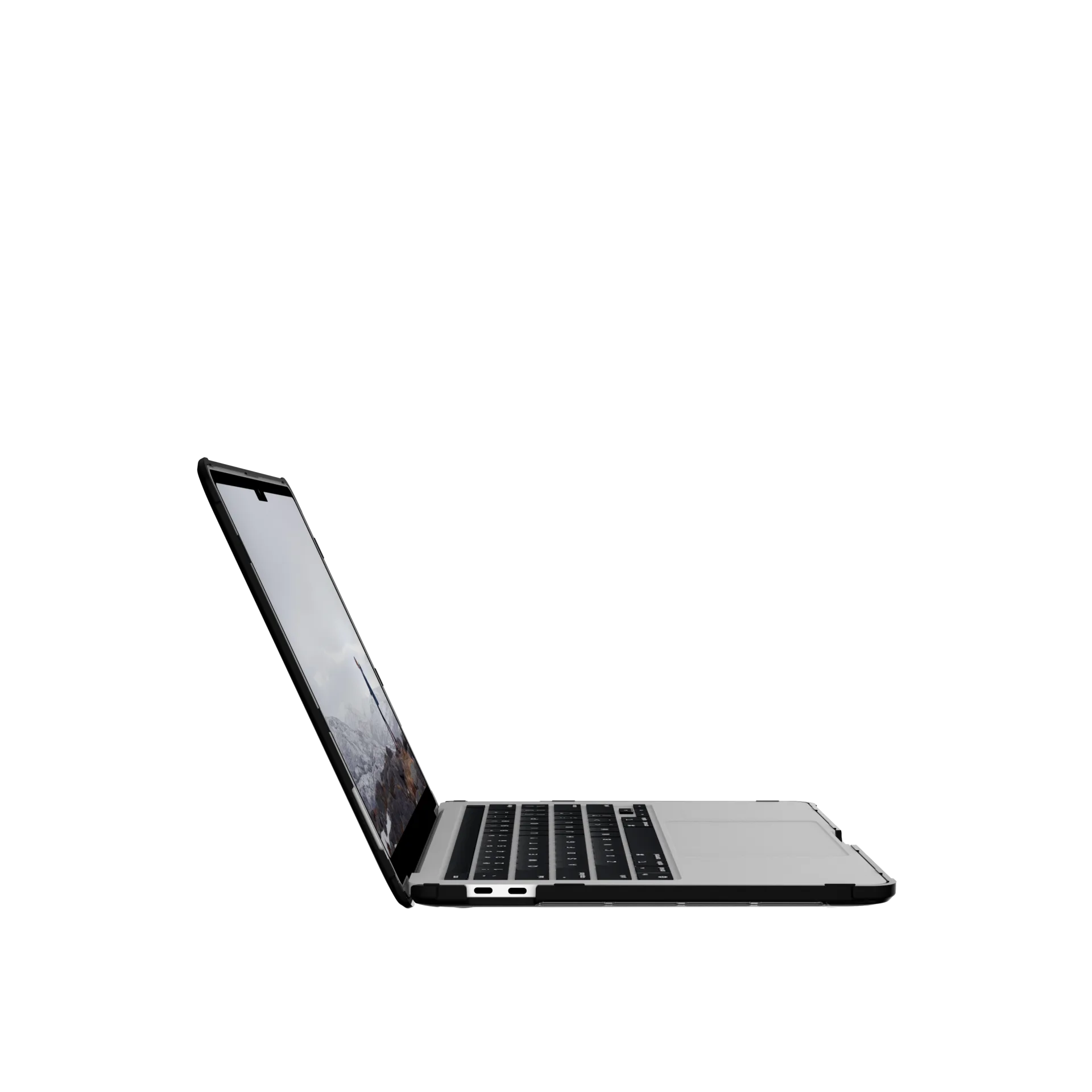 UAG U Lucent Protective Case for MacBook Pro 13 M2 2022 - Sleek Black Design | Durable Shockproof Cover for Work, Travel & Everyday Use