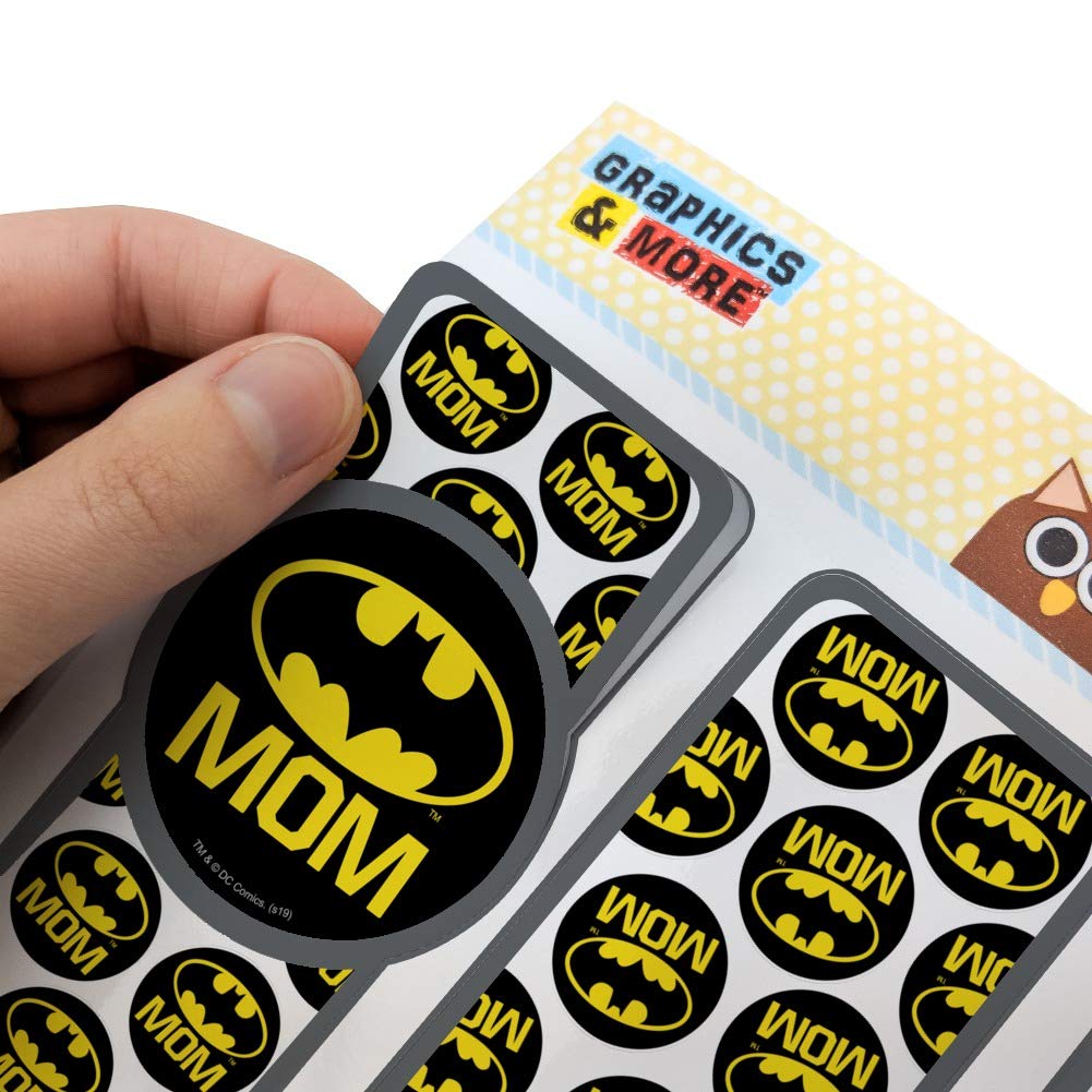 Batman Bat Mom Shield Logo - Set of 3 Glossy Laminated Bookmarks for Comic Book Fans, Collectors & Reading Enthusiasts - Perfect Gift for Batman Lovers & Bookworms