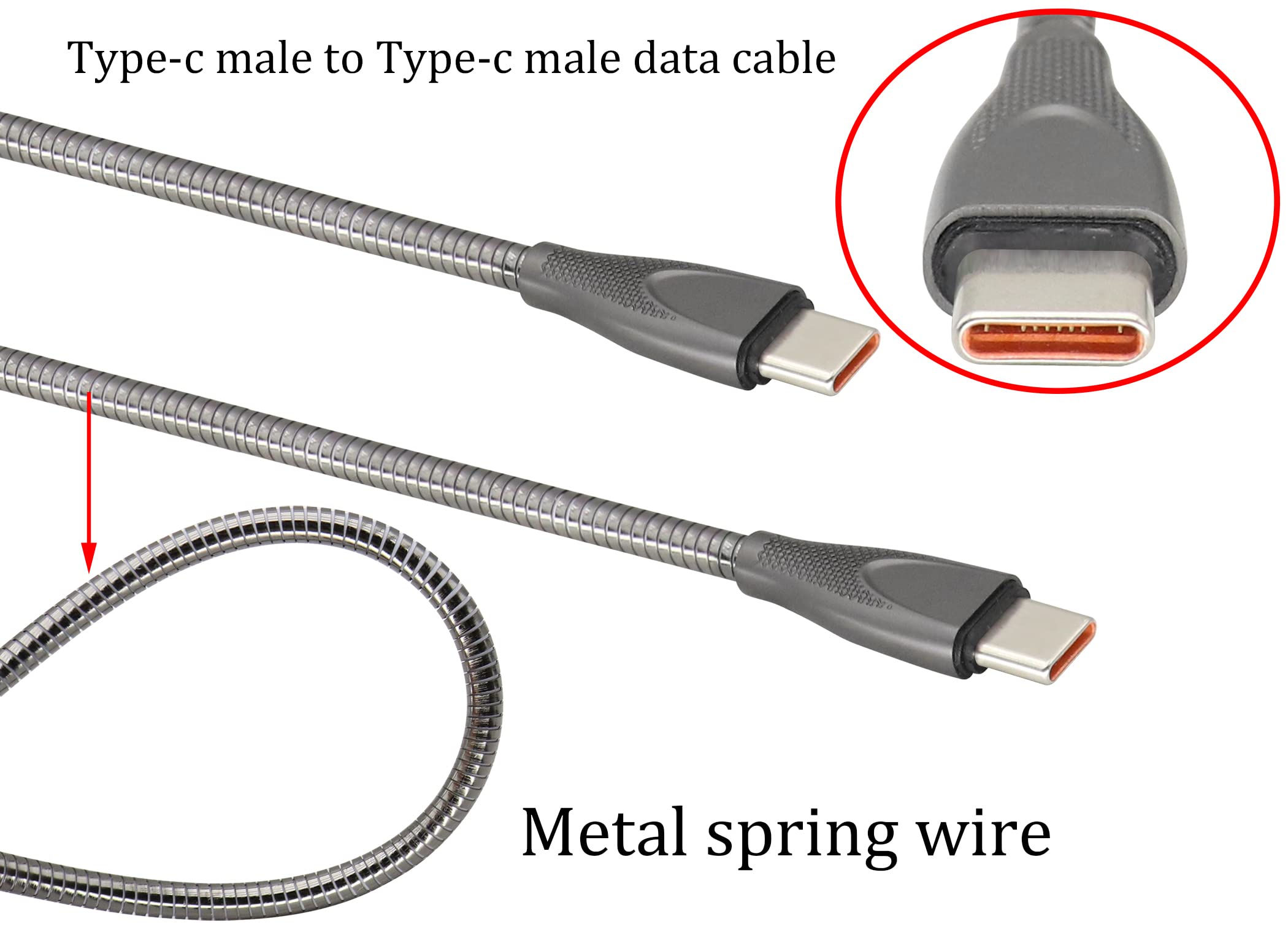 Premium USB C to USB C Cable - 3.3ft Braided Nylon Fast Charging Cord with Metal Connectors, 60W PD Power Delivery & 480Mbps Data Transfer - Perfect for MacBook, iPad Pro, Samsung Galaxy & Nintendo Switch Charging