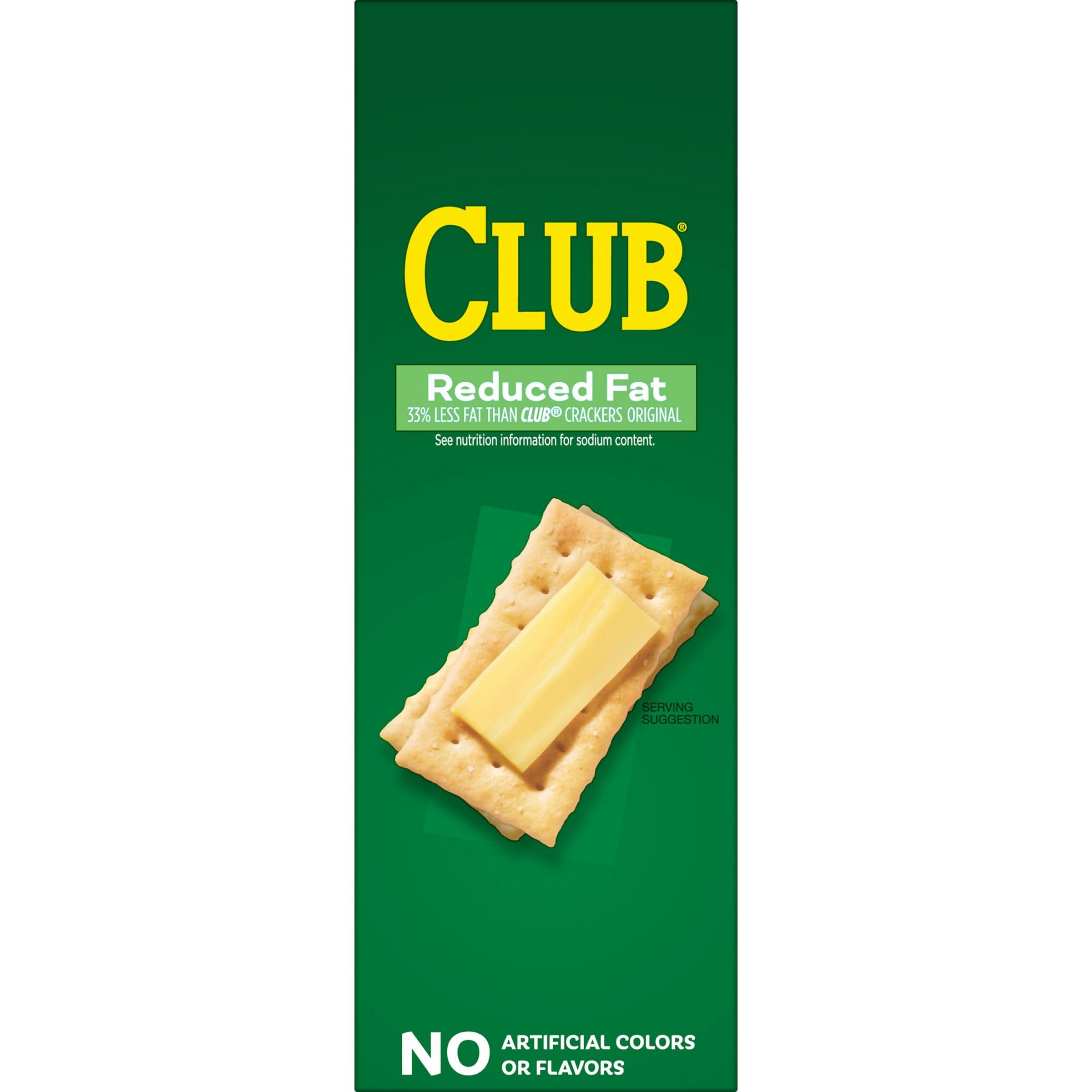 Club Crackers - Reduced Fat Snack Crackers, 11.7oz Box (Pack of 1) | Perfect for Lunchboxes, Office Snacks & Party Platters