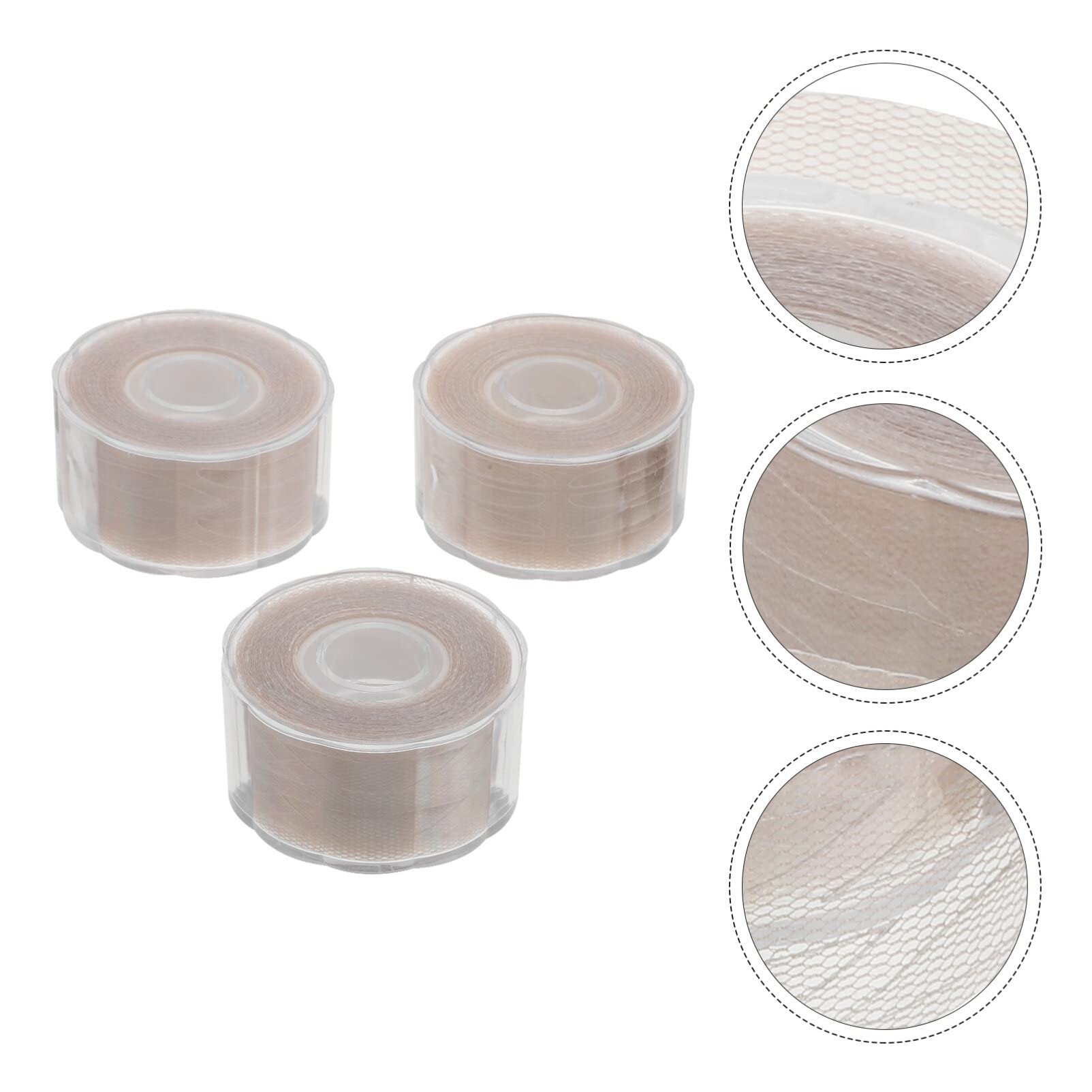 DOITOOL Invisible Eyelid Tape 3 Rolls - Breathable Double Eyelid Strips for Hooded, Droopy & Uneven Eyes | Eyelid Lift & Double Fold Enhancer | Beige Color | Perfect for Daily Makeup, Special Occasions & Photography