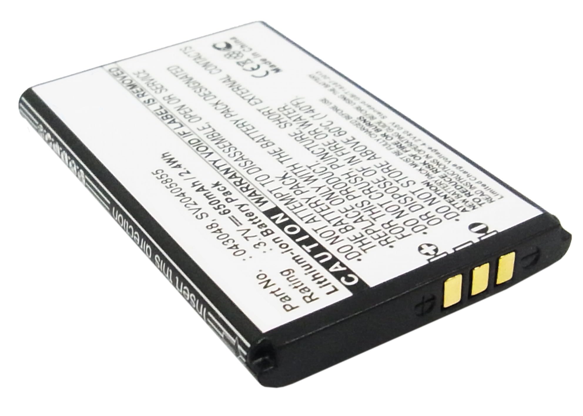 Synergy Digital Cordless Phone Battery - 650mAh Li-ion 3.7V Replacement for Swissvoice 43048 & 043048 - Long Lasting Power for Swissvoice Phones - Perfect for Home & Office Communication